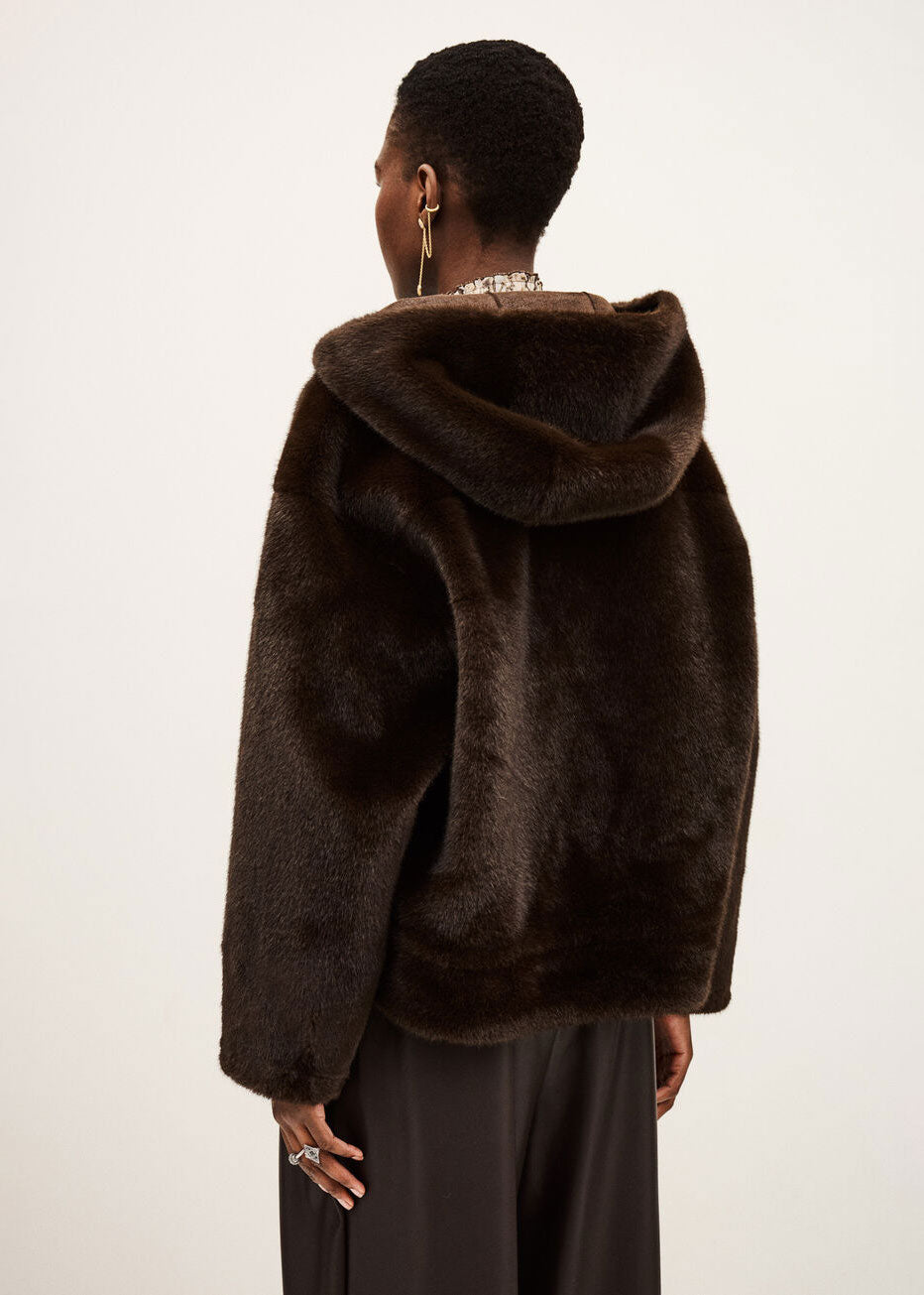 BA&SH Pandy Faux Fur Coat