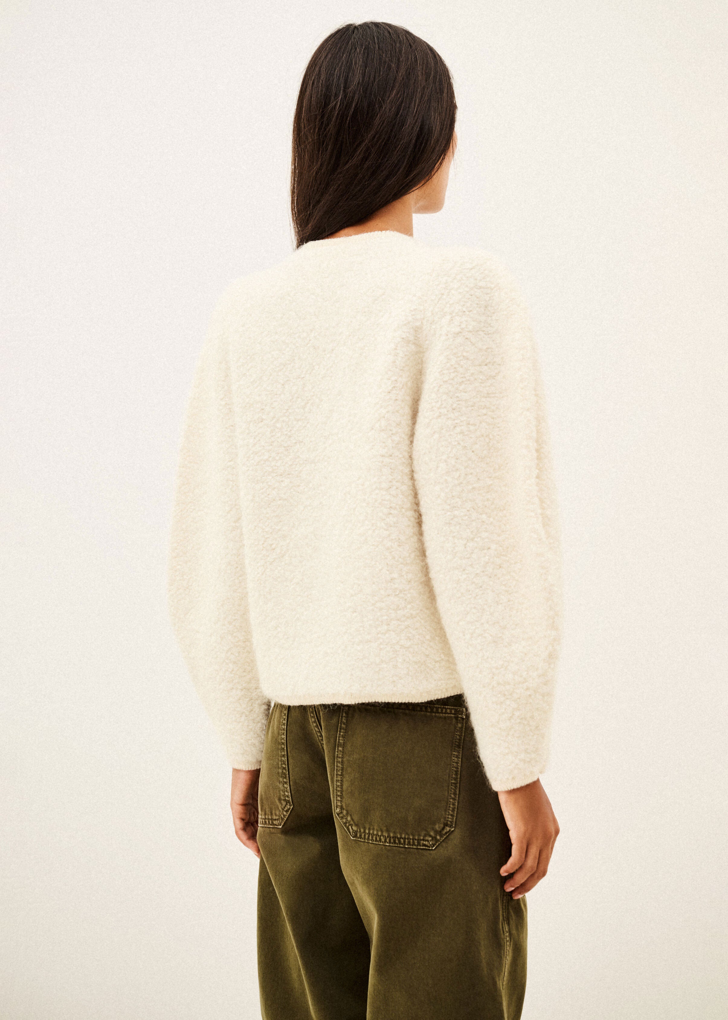 BA&SH Fida Knit Cardigan - Ecru