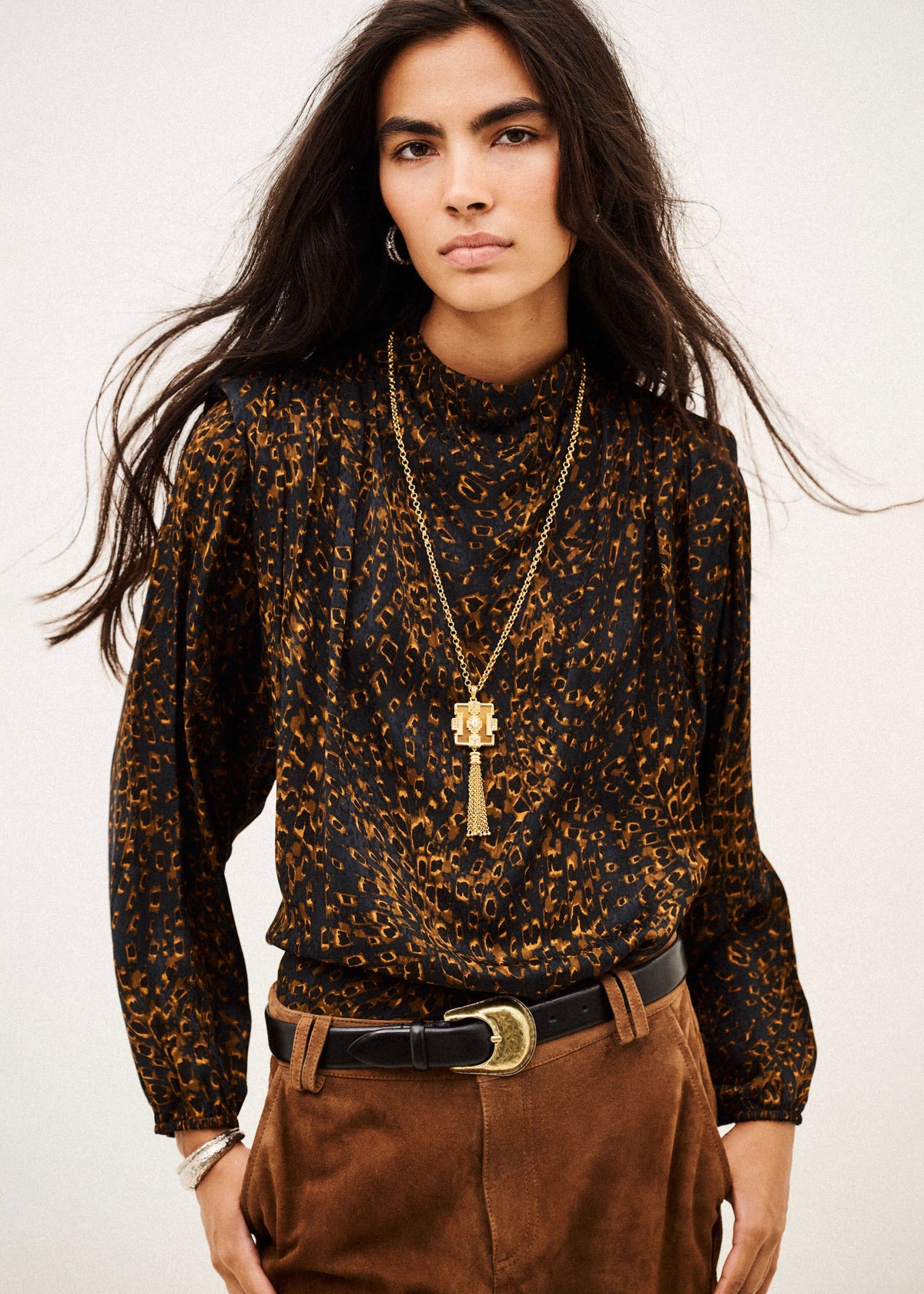 BA&SH Hope Patterned Blouse