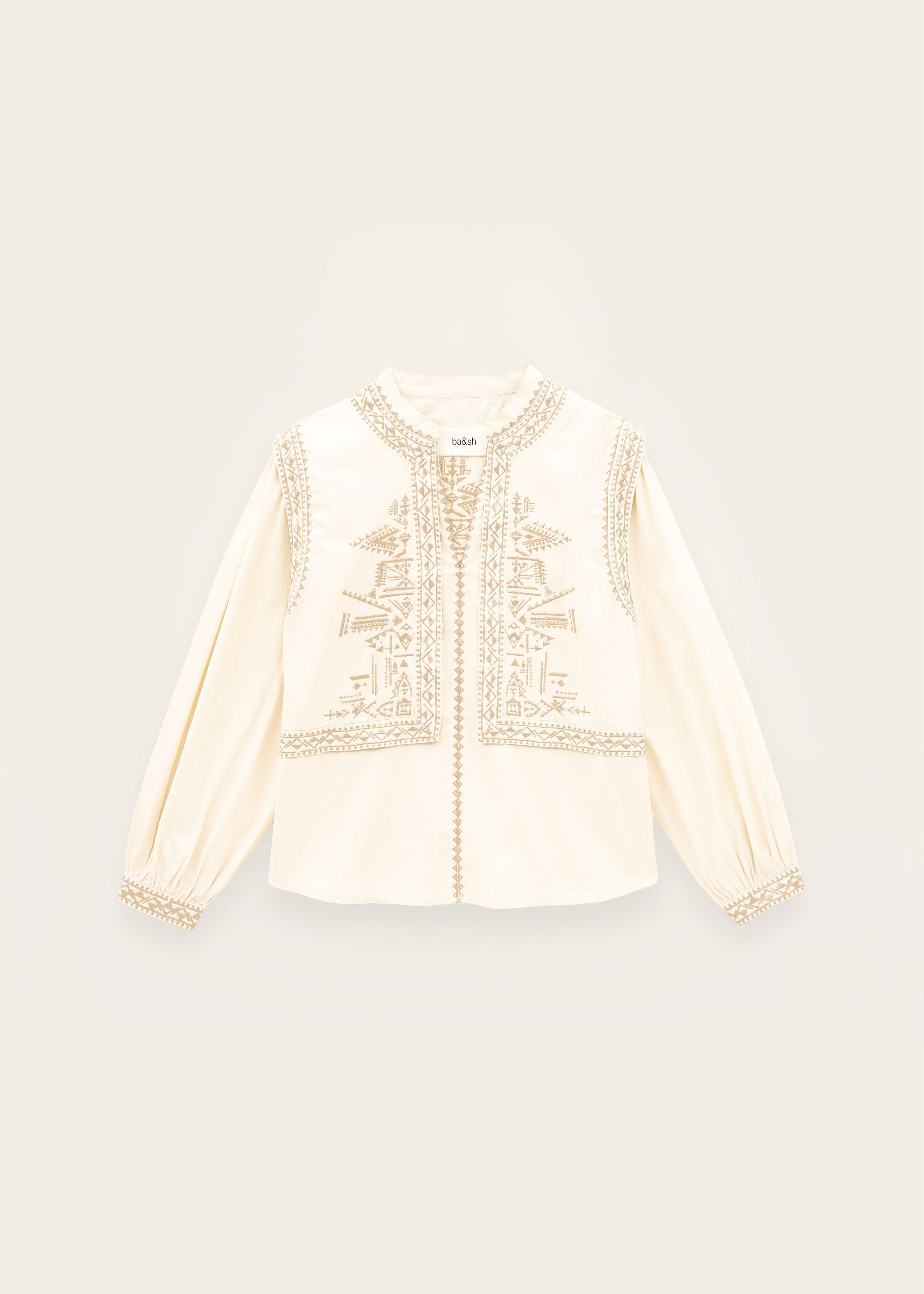 BA&SH Laura Optical Illusion Blouse