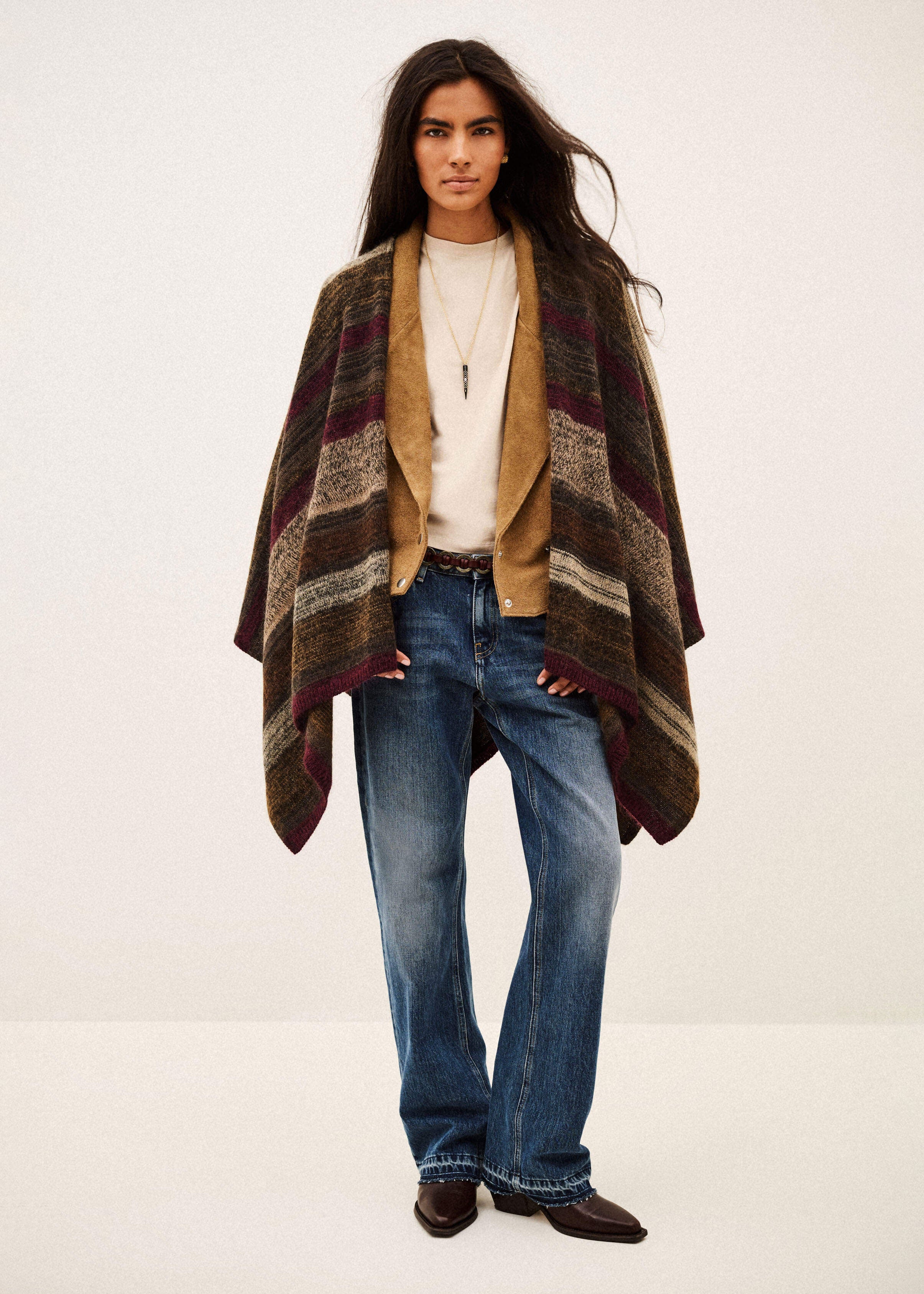 BA&SH Perros Cropped Coat - Cacao