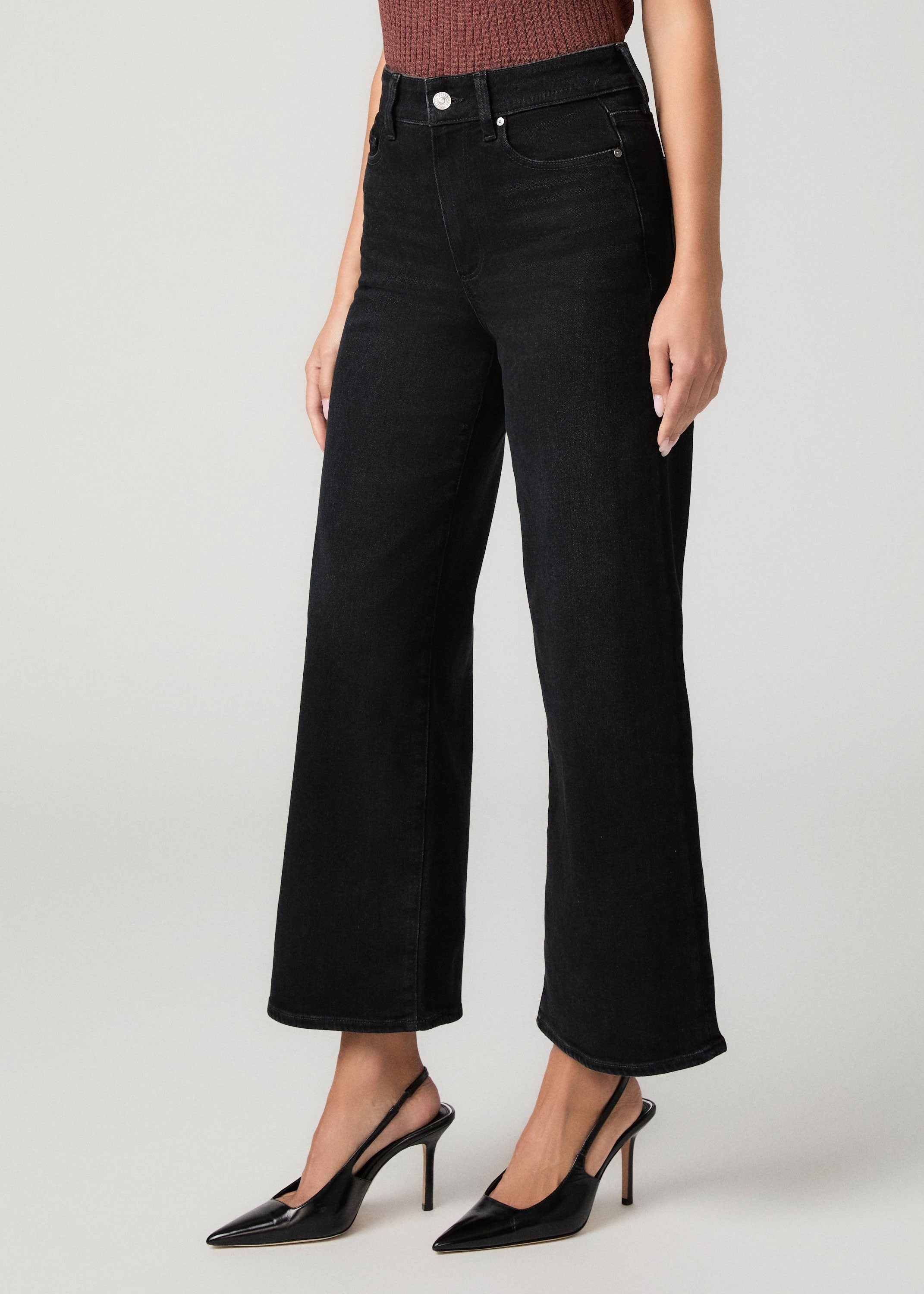 Paige Anessa Wide Leg Jeans - Yacht Club