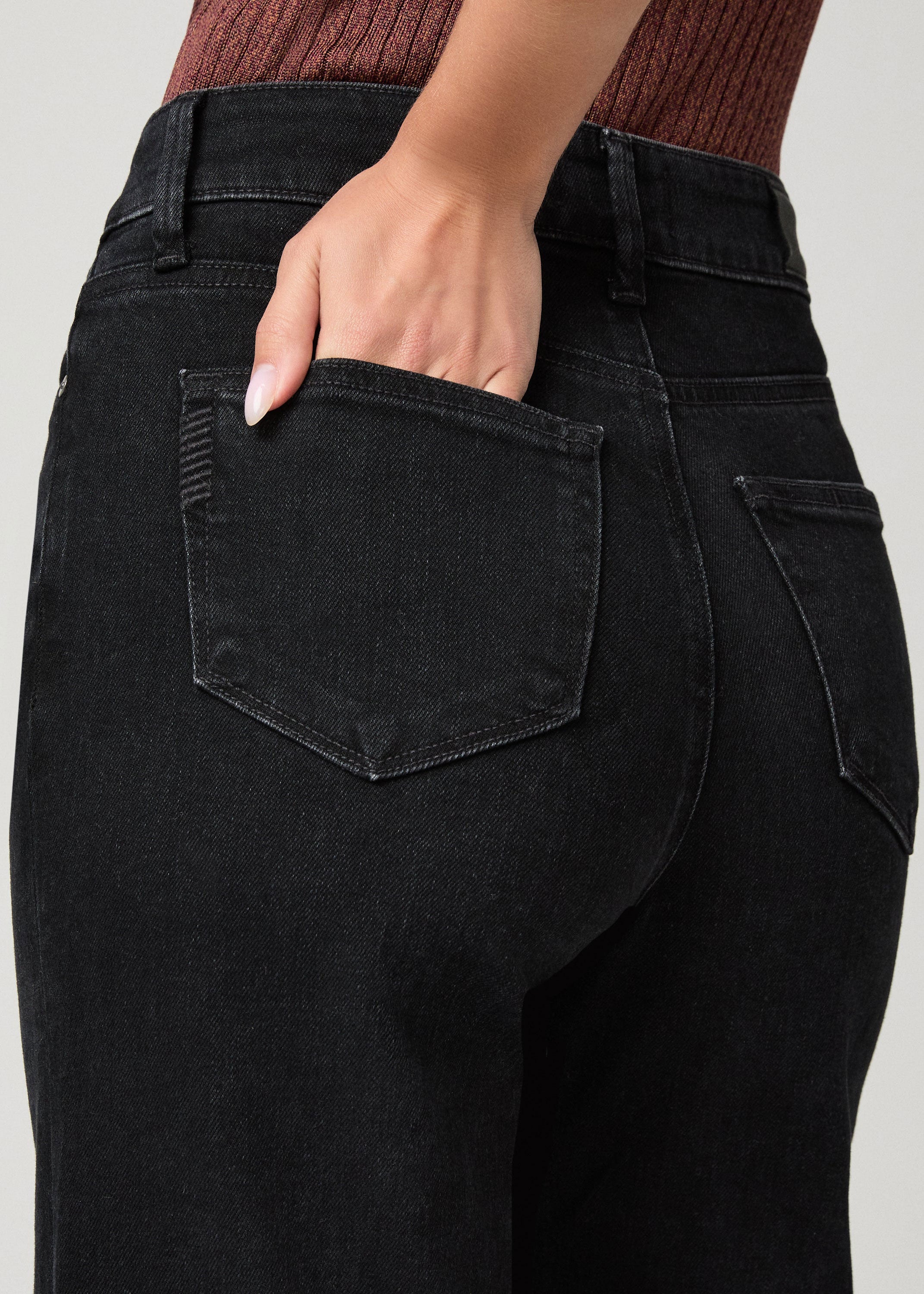 Paige Anessa Wide Leg Jeans - Yacht Club