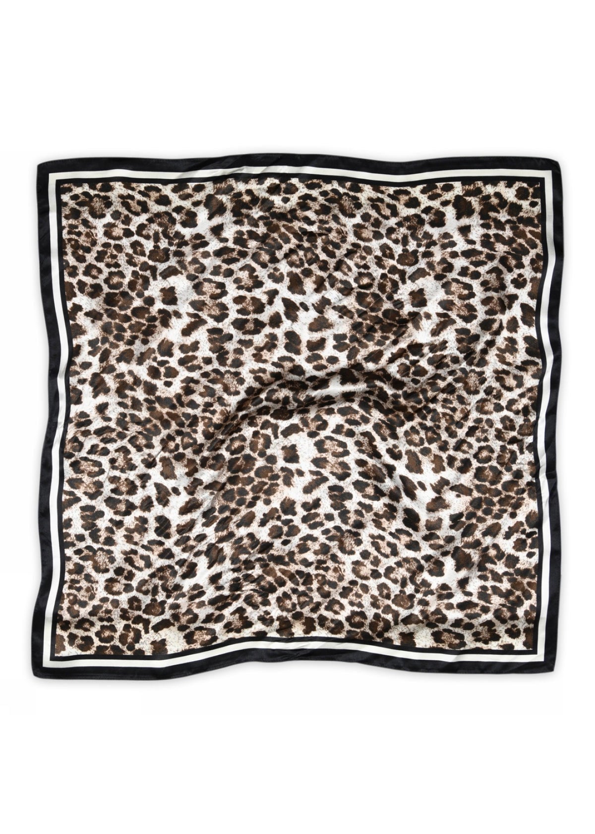 MP Denmark Leony Silk Scarf - Dark Brown