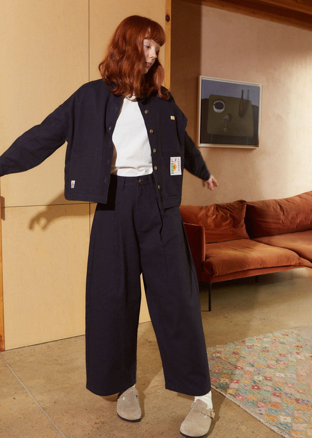 L.F.Markey Mason Trousers - Navy