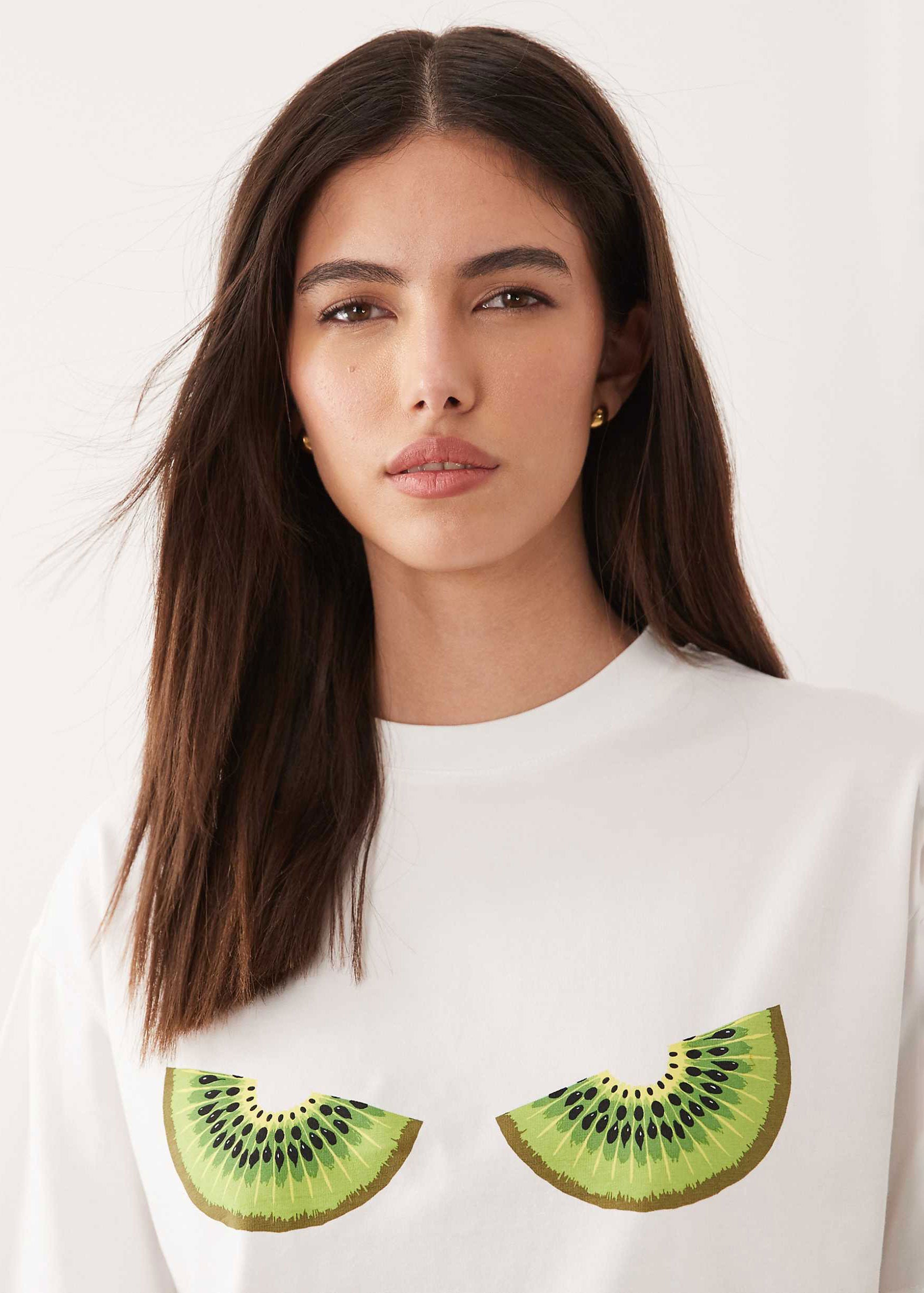 Never Fully Dressed Kiwi Boob T-Shirt
