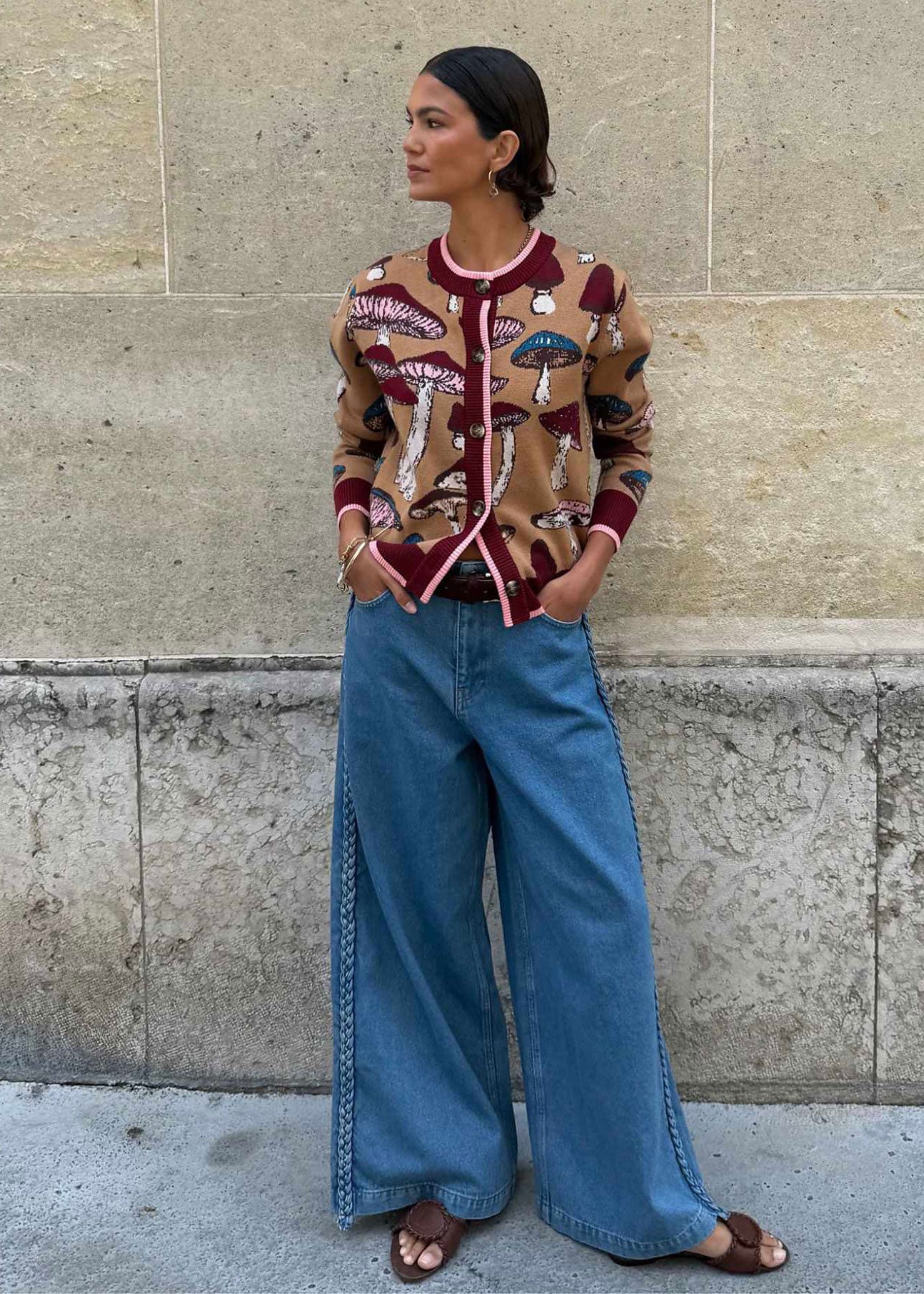 Never Fully Dressed Tan Mushroom Hollie Cardigan