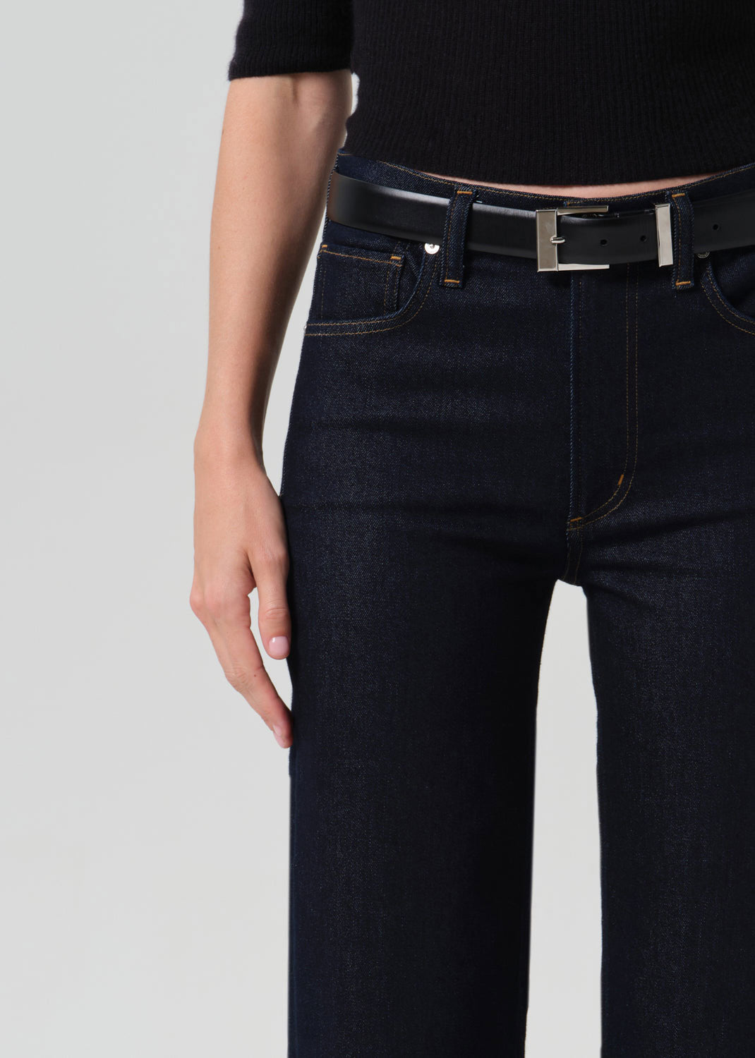 Citizens of Humanity Palma Straight Clean Hem Jeans - Inky Rinse