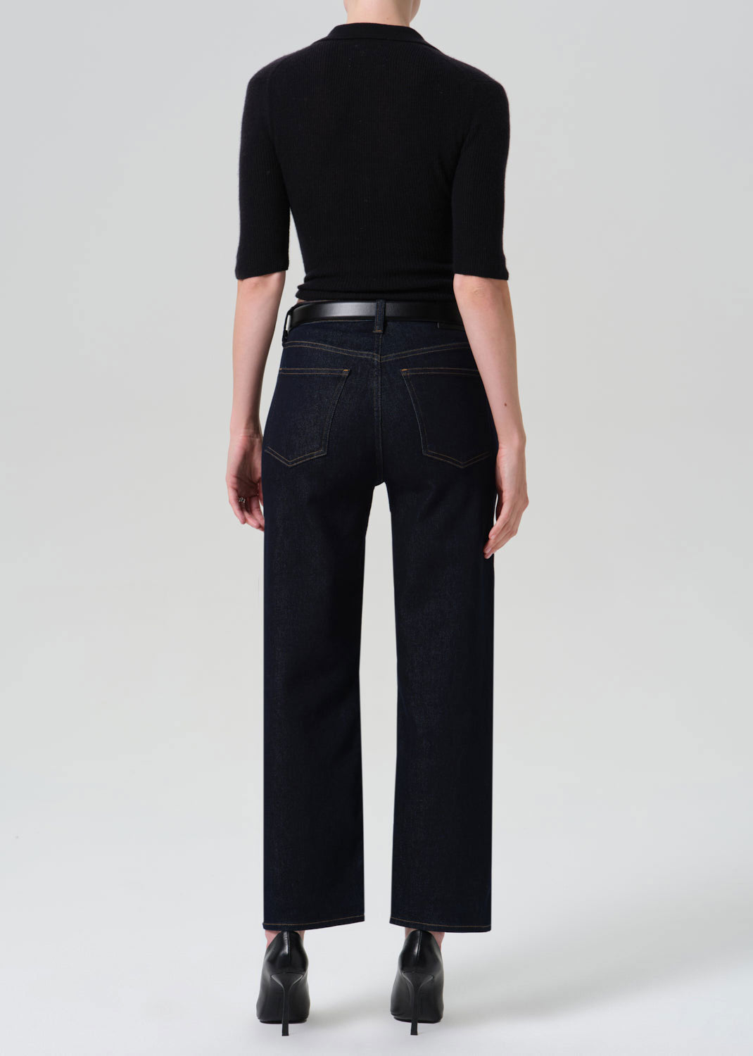 Citizens of Humanity Palma Straight Clean Hem Jeans - Inky Rinse