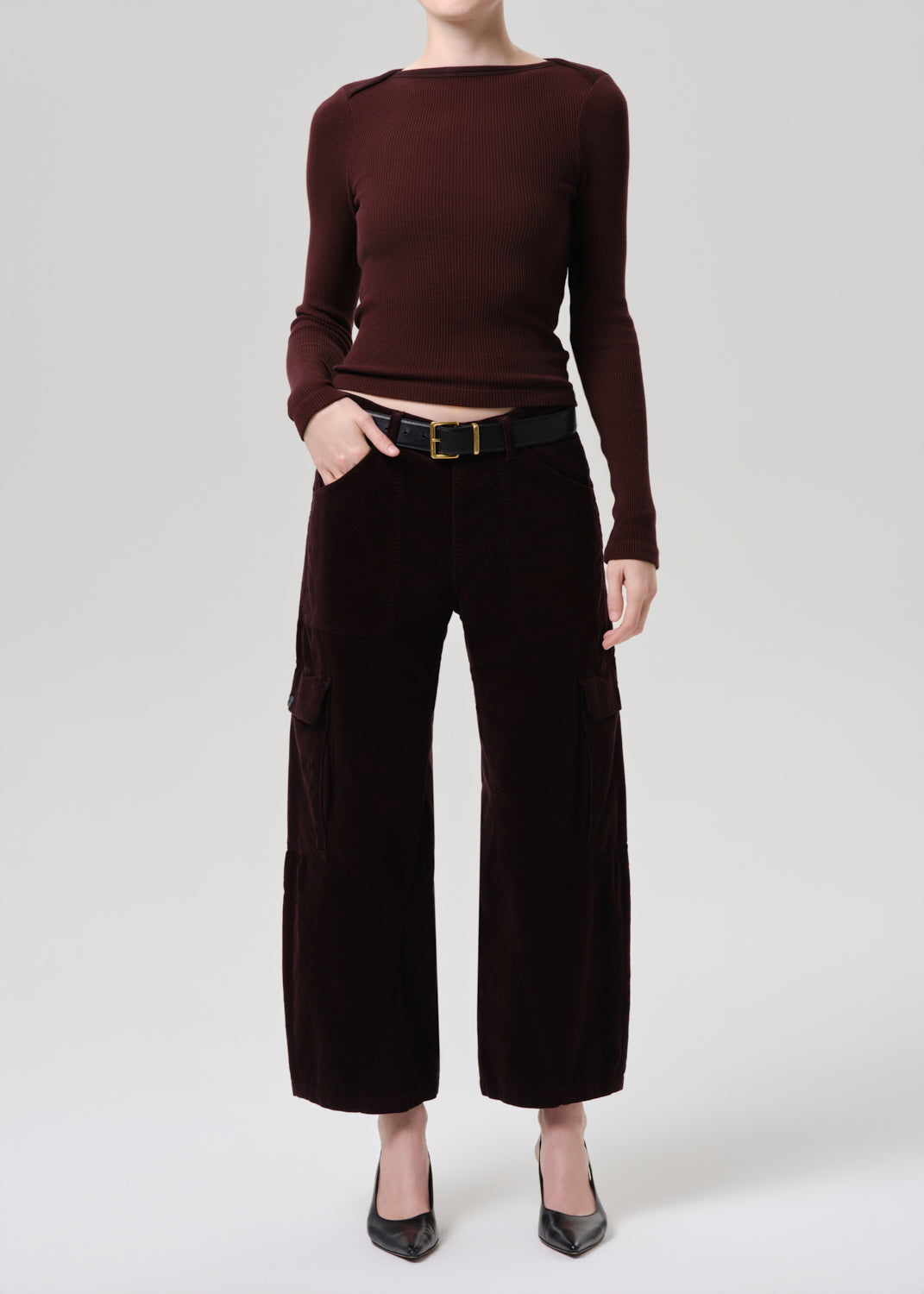 Citizens of Humanity Thassos Twisted Seam Utility Corduroy Pant - Barrister