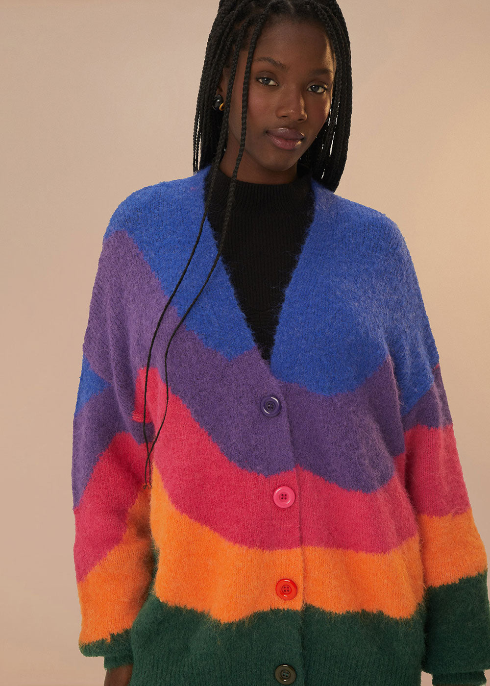 Lazy Oaf Rainbow Cardigan Review Lazy Oaf Rainbow Hearts Sweater