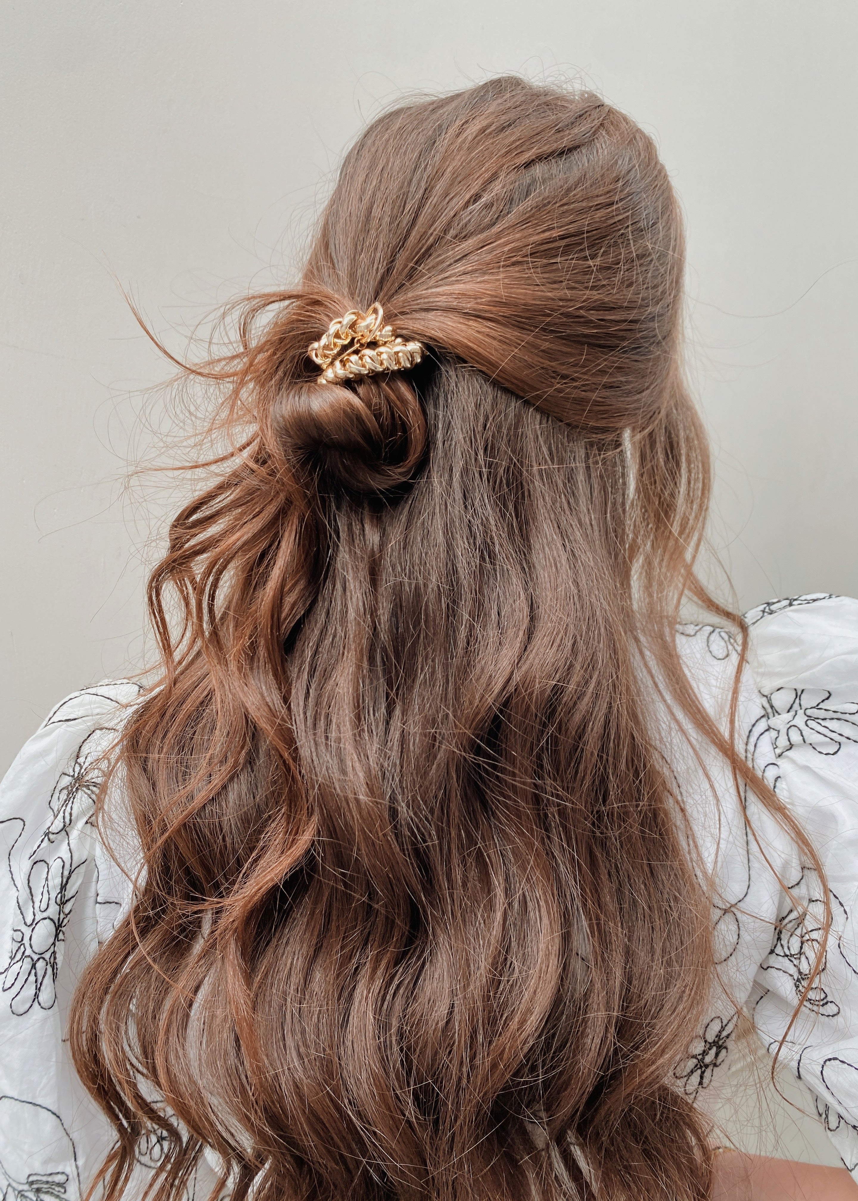 Scrunchie Is Back BICHOUS Chain Hair Tie Bracelet - Gold