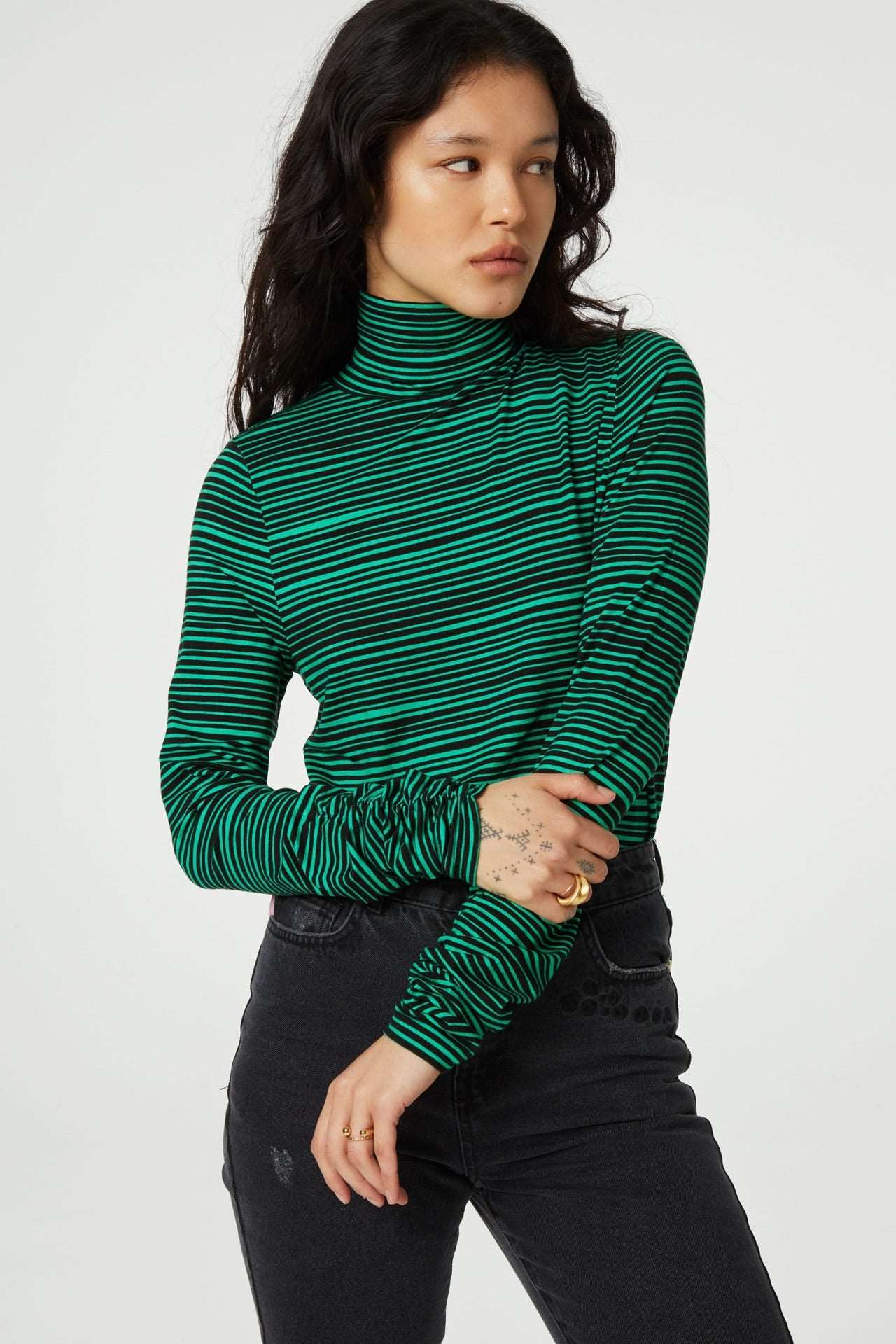 Fabienne Chapot - Jade Top - Painted Stripe Green
