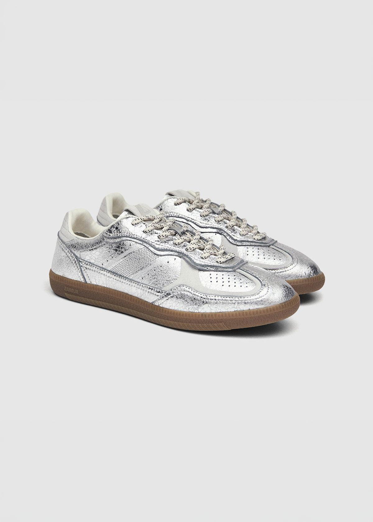 Alohas Tb.490 Shimmer Recycled Sneakers - Silver Cream