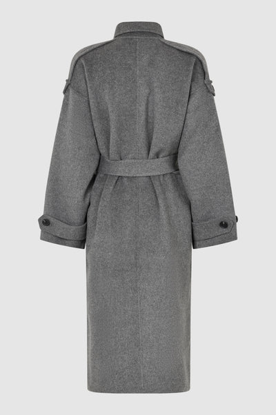 Second Female - Walance Coat - Dark Grey Melange