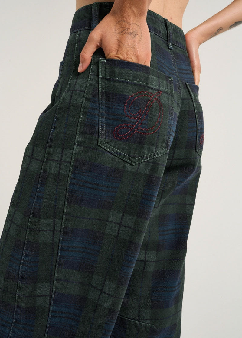 Damson Madder Neve Jeans - Over Dye Check