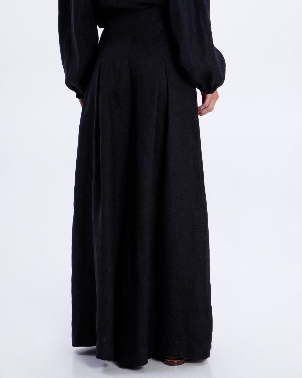 Greek Archaic Kori Wide Leg Pants - Black/ Gold