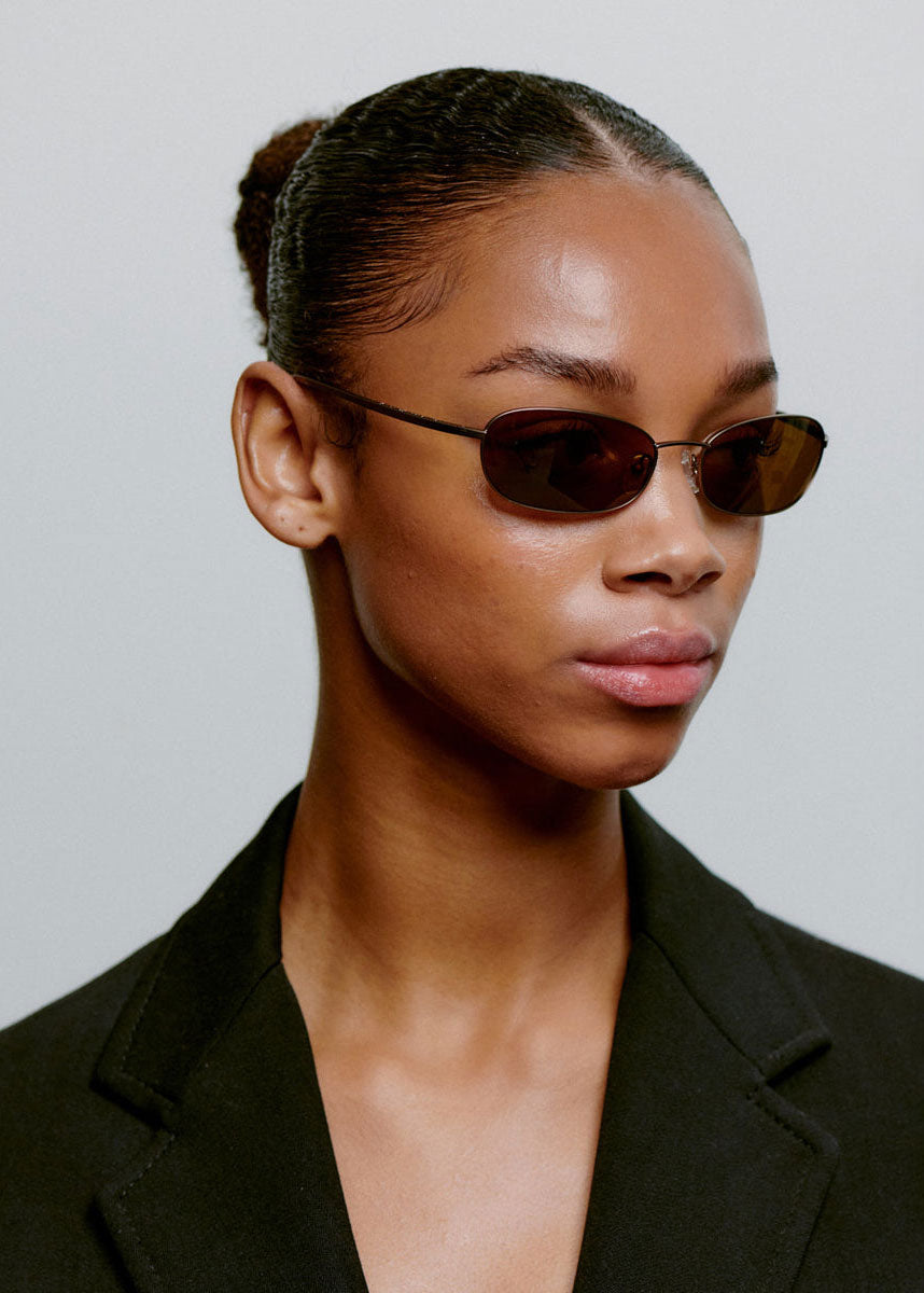 A. Kjaerbede Jack Sunglasses - Matte Brown
