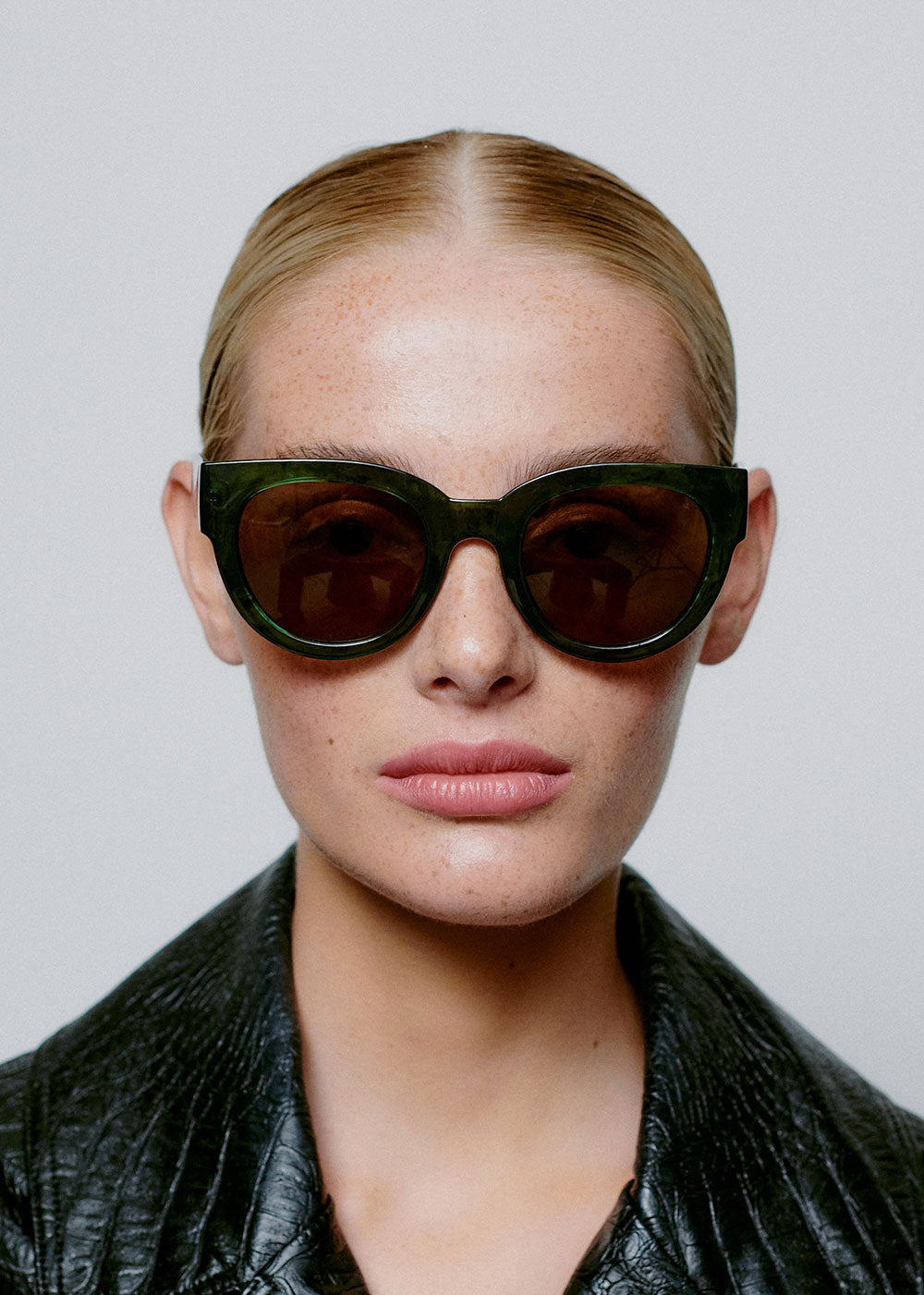 A. Kjaerbede Lilly Sunglasses - Green Marble