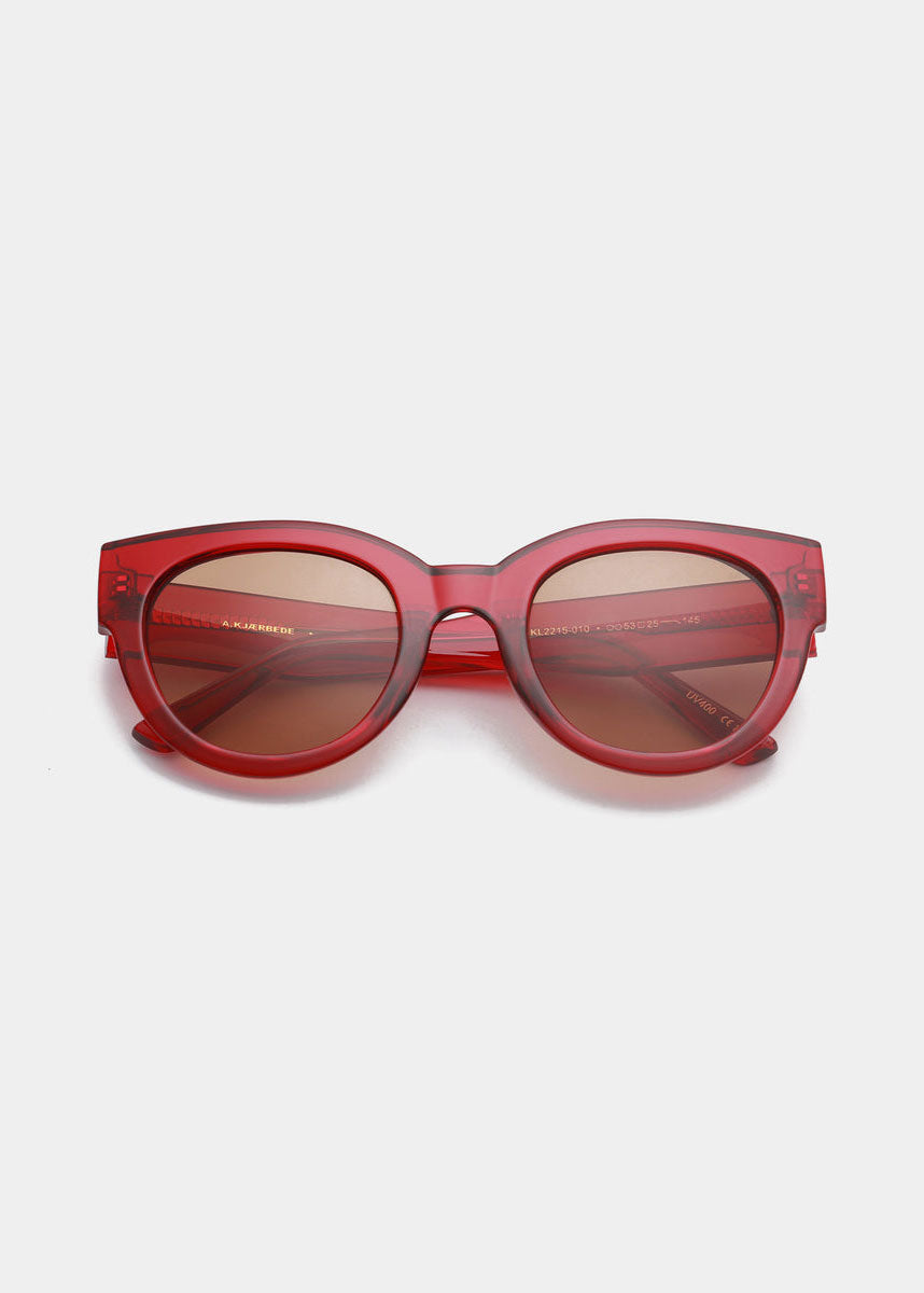 A. Kjaerbede Lilly Sunglasses - Red Transparent
