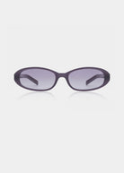 A. Kjaerbede Macy sunglasses in shadow, sculpted geometric acetate frame