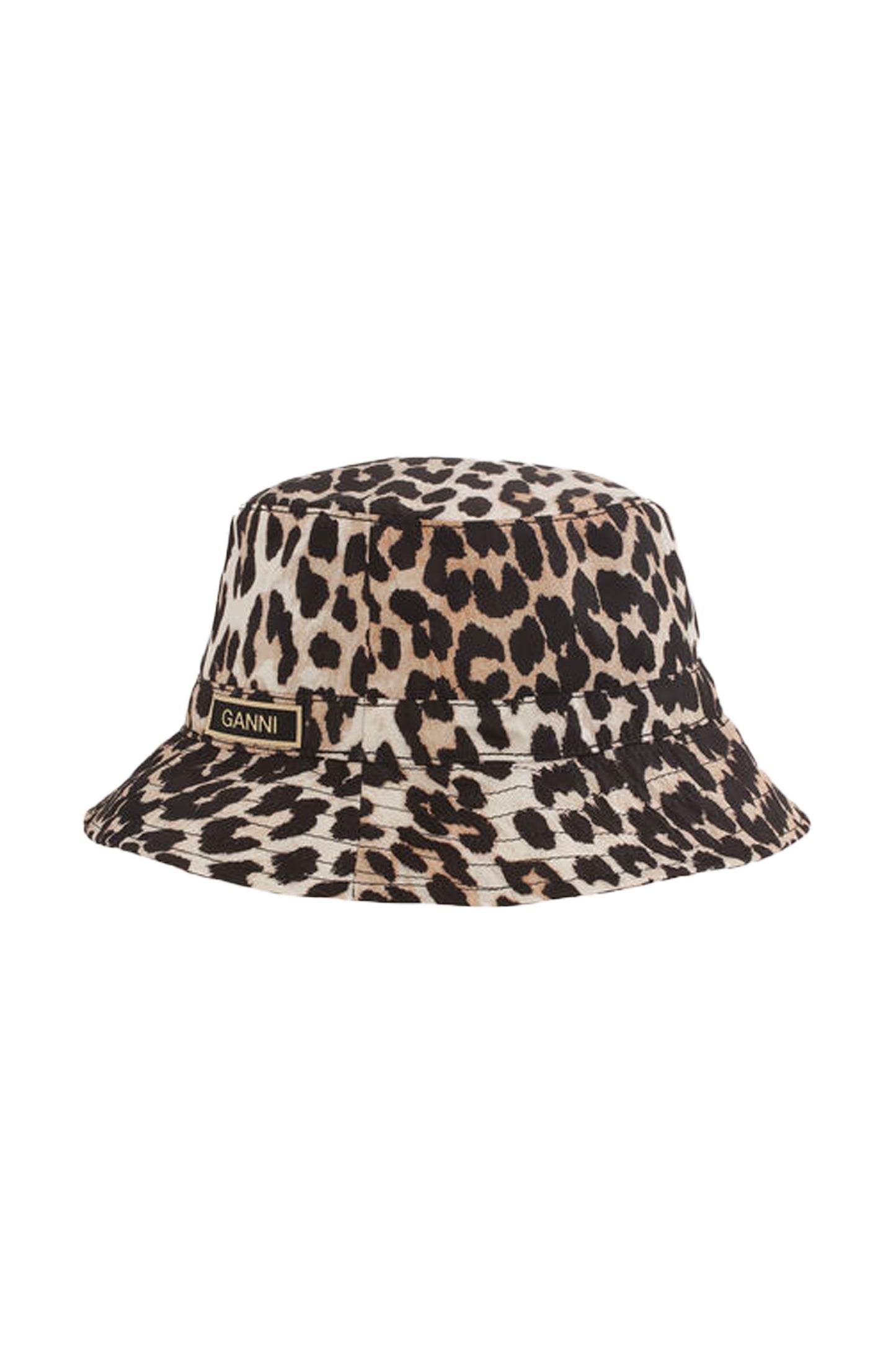 GANNI - Bucket Hat Leopard Print