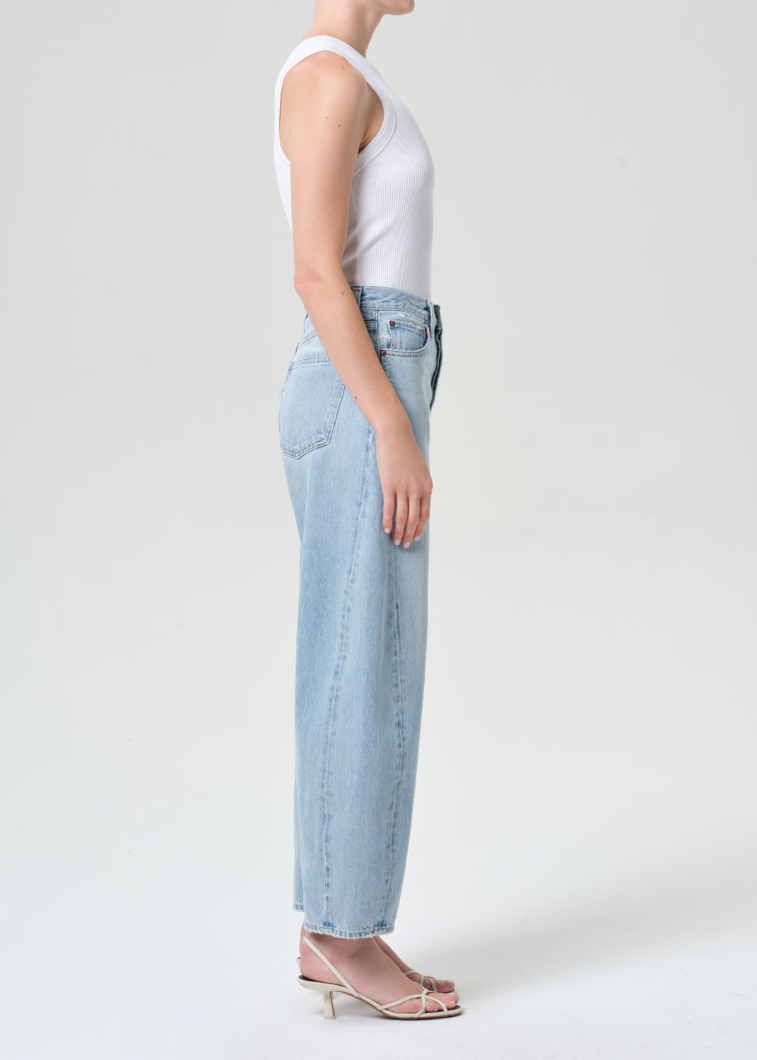 Agolde Luna Pieced Taper Jeans - Addition