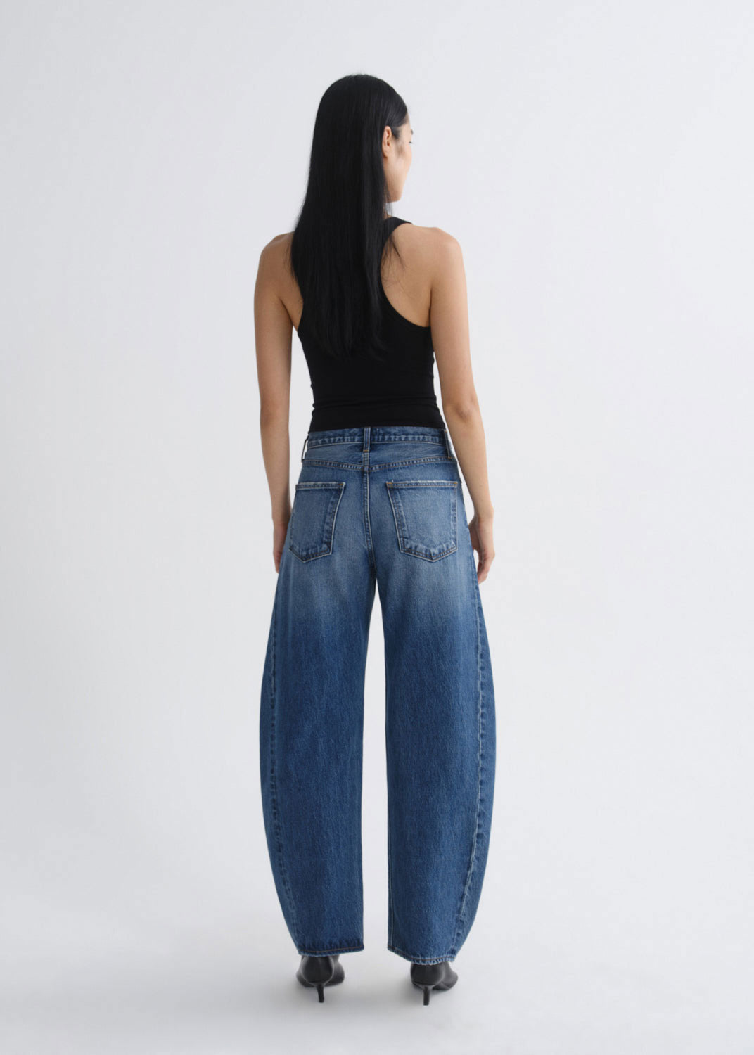 Agolde Luna High Rise Pieced Taper Jeans