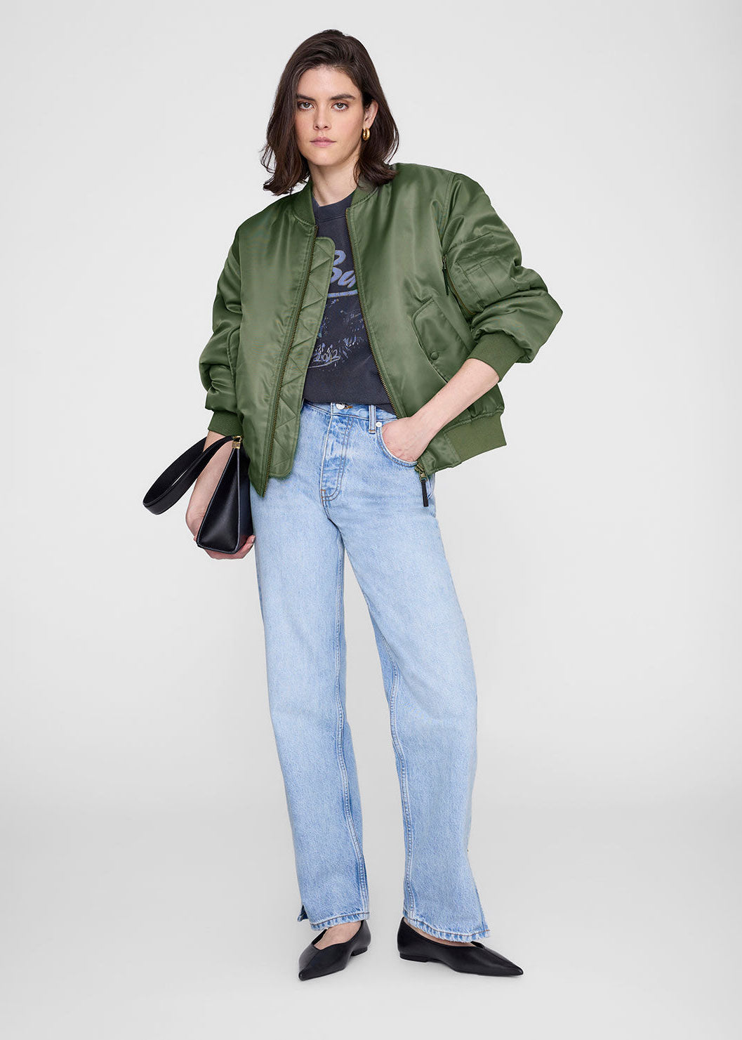 Anine Bing Spencer Sweatshirt - Eagle