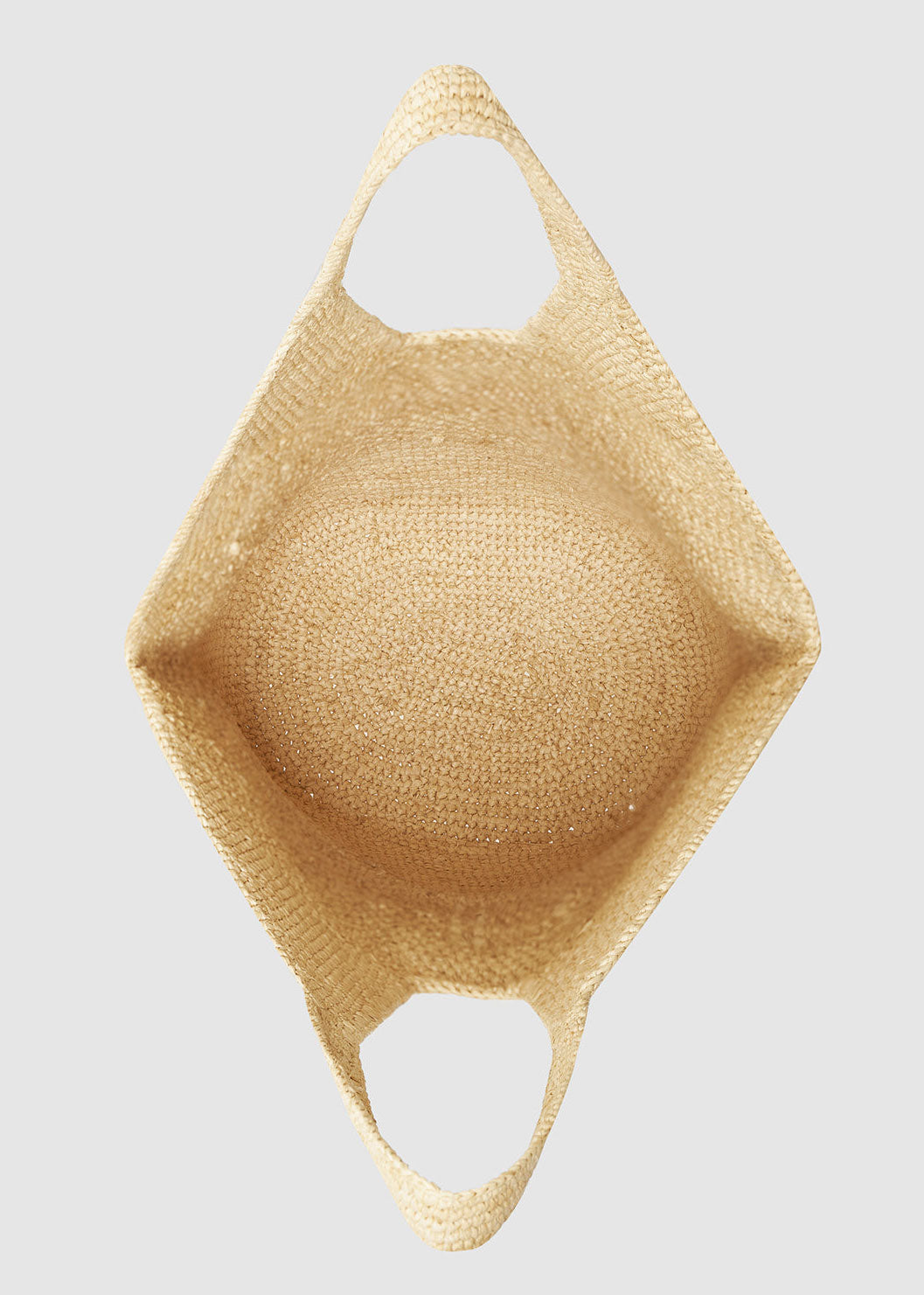 Anine Bing Leah Logo Hobo Raphia Bag - Natural