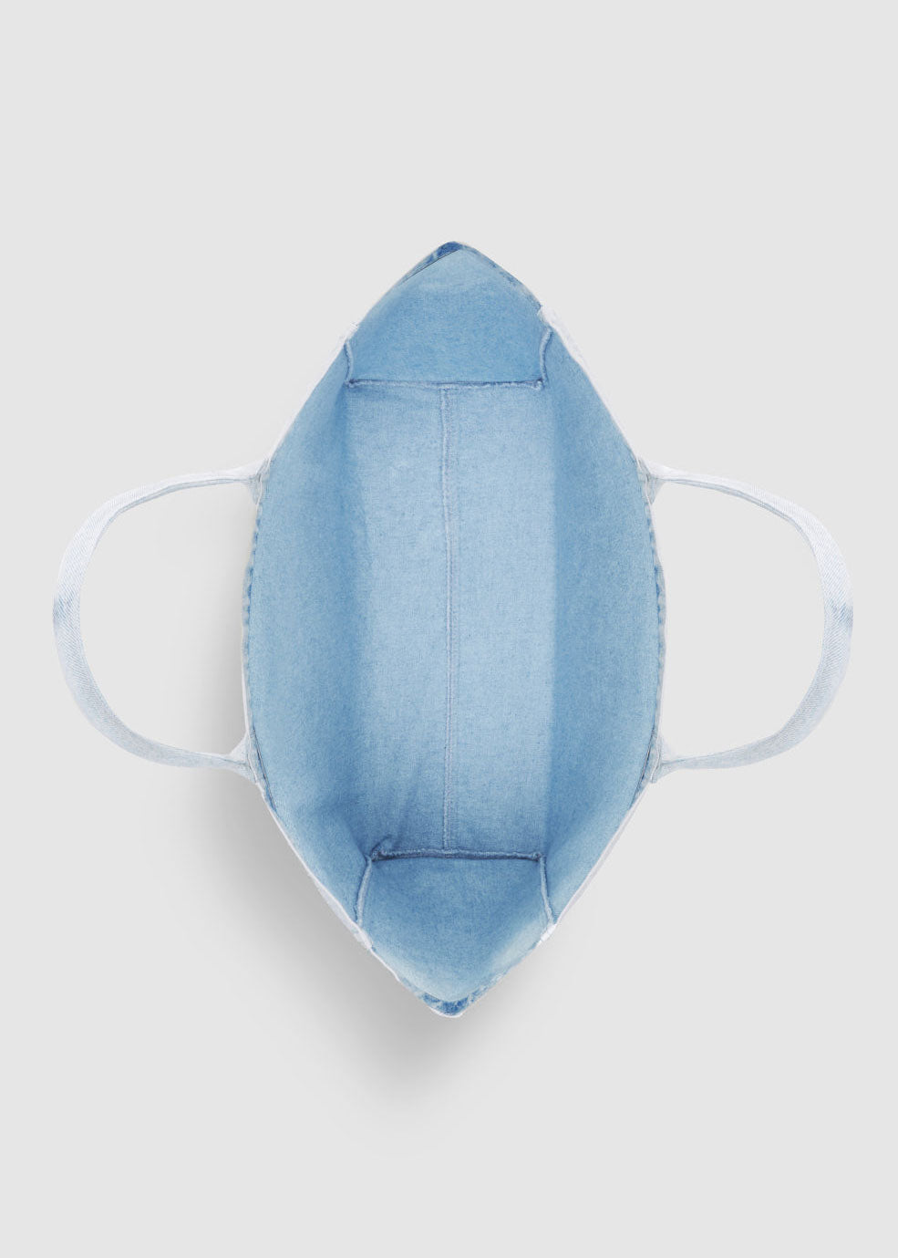 Anine Bing Leo Denim Tote - Lucid Blue