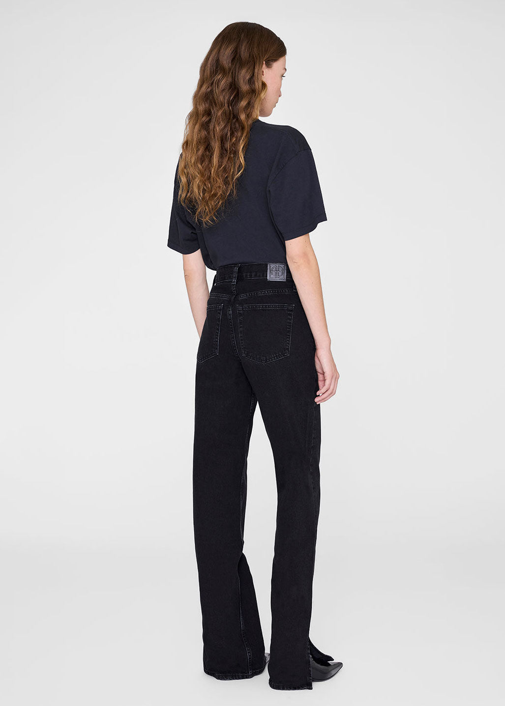 Anine Bing Walker Tee California - Vintage Black