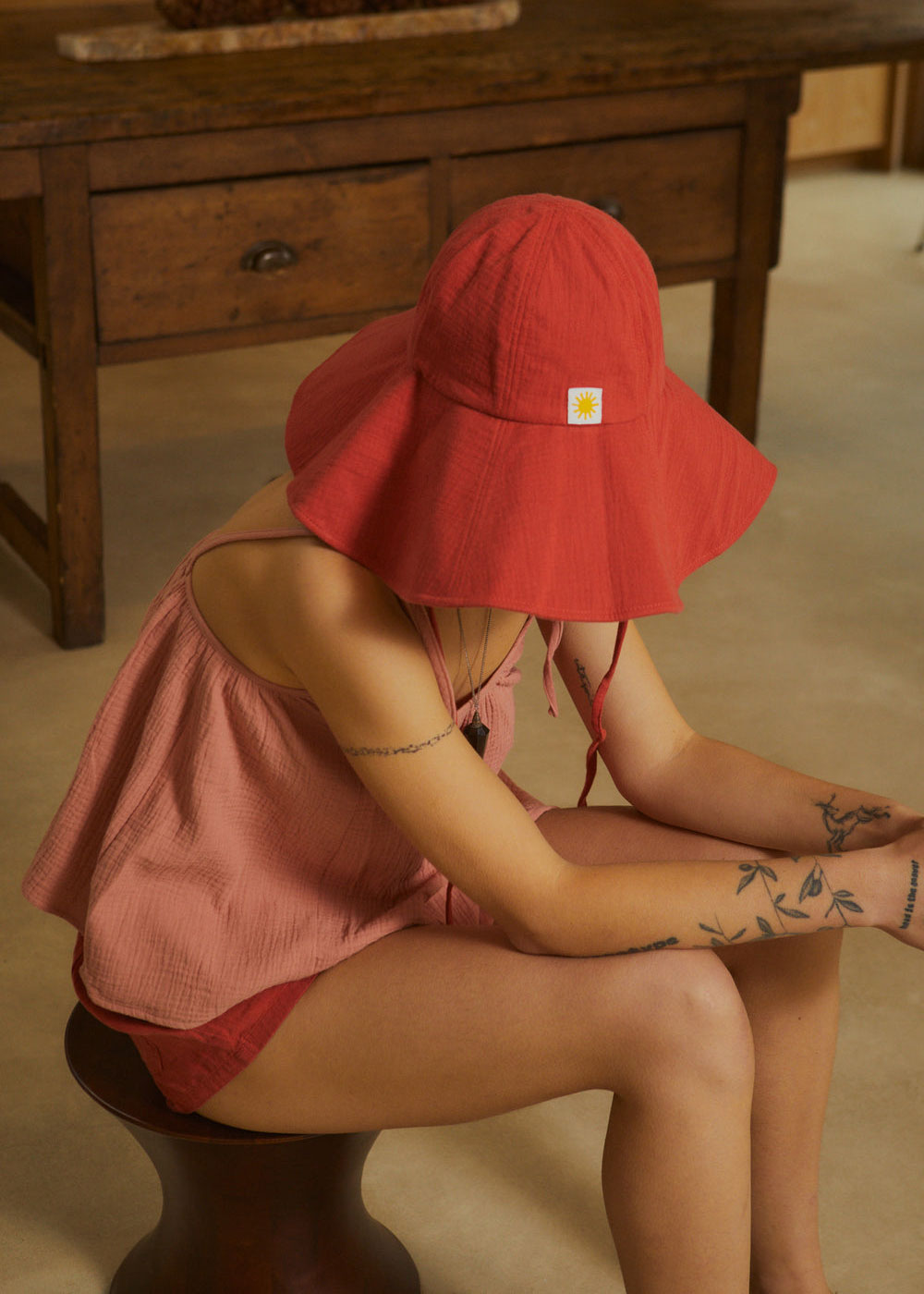 L.F.Markey Arbor Sun Hat - Paprika