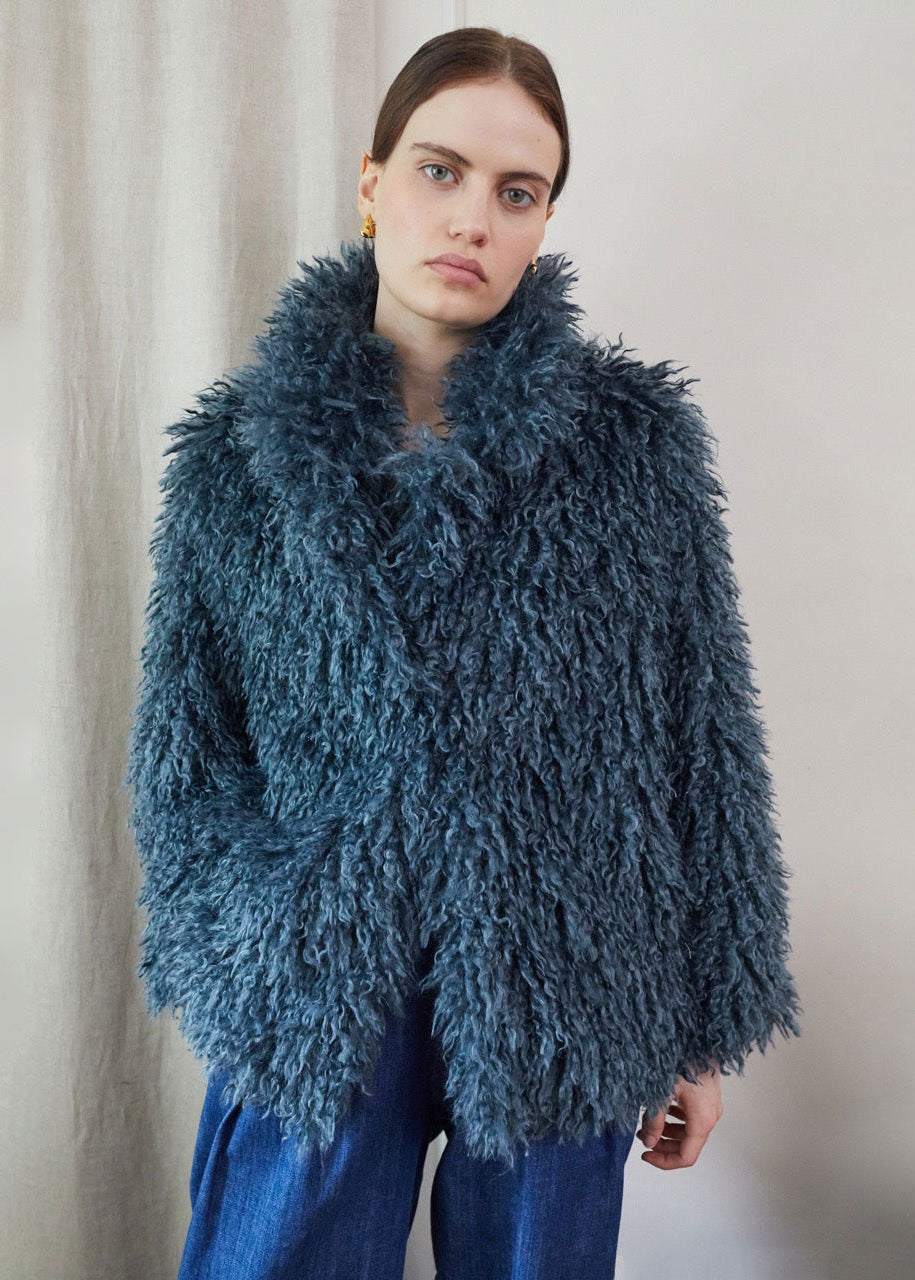 Charlie Shaggy Fur Jacket – KitiCymru
