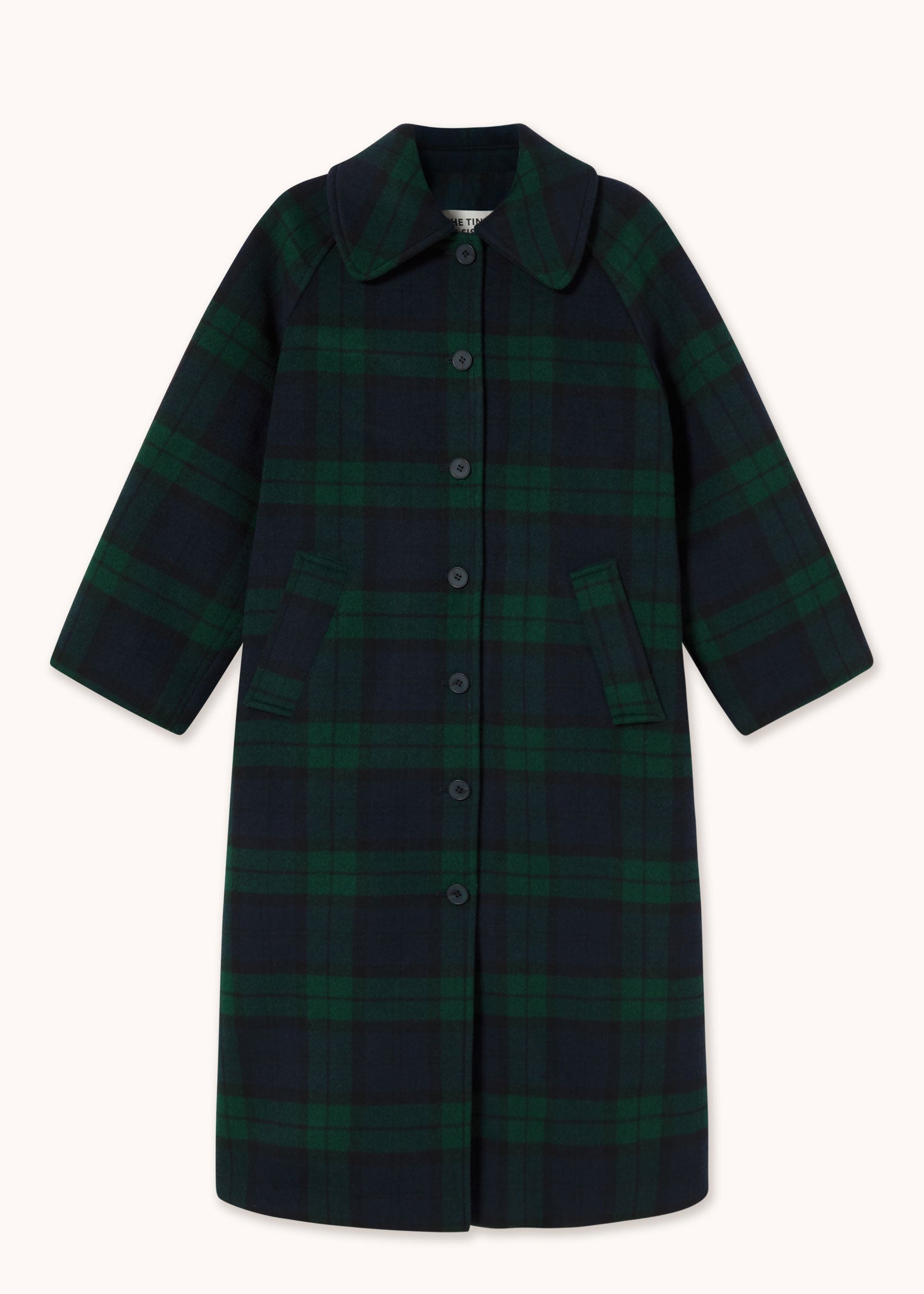 The Tiny Big Sister Long Check Coat