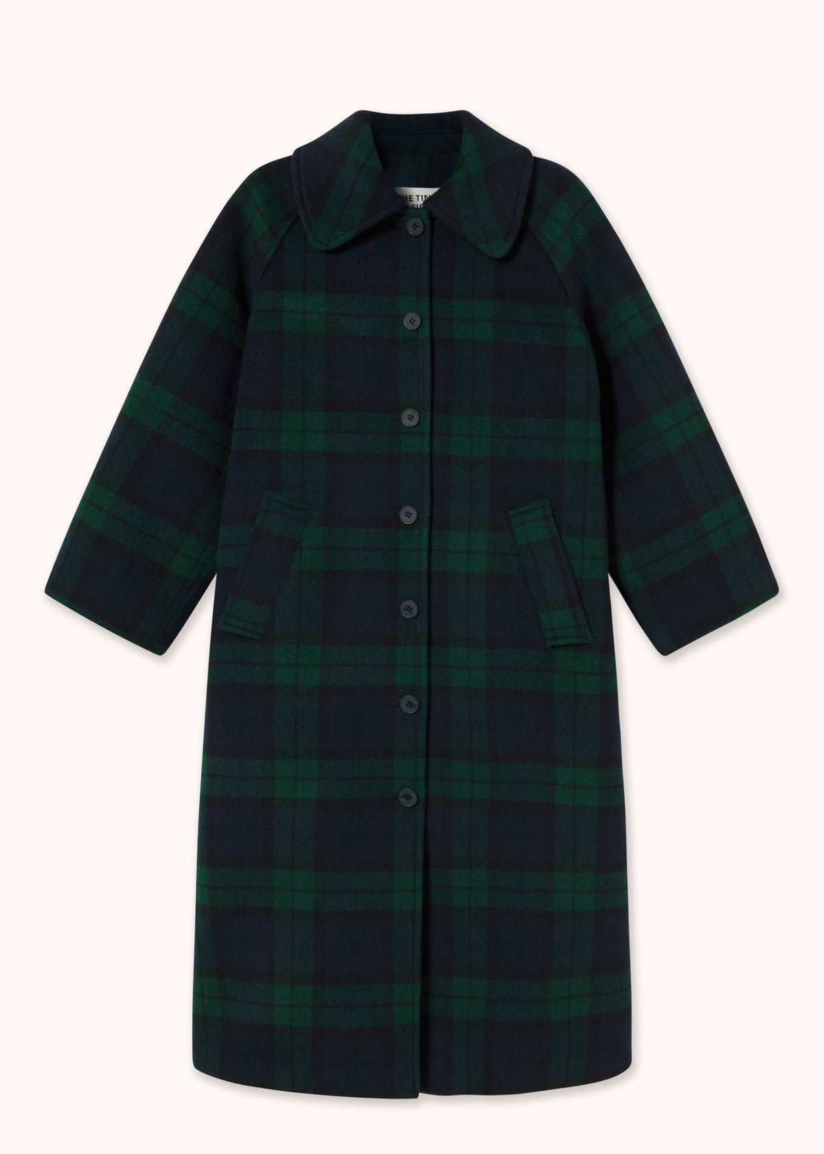The Tiny Big Sister Long Check Coat
