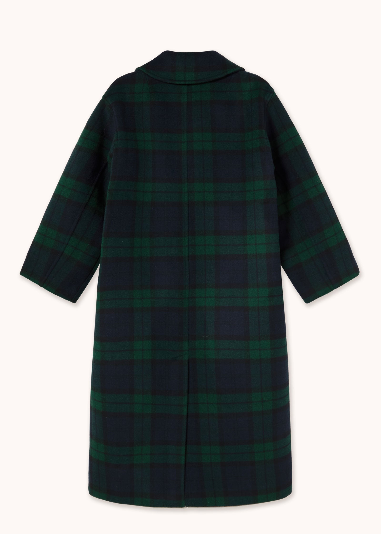 The Tiny Big Sister Long Check Coat