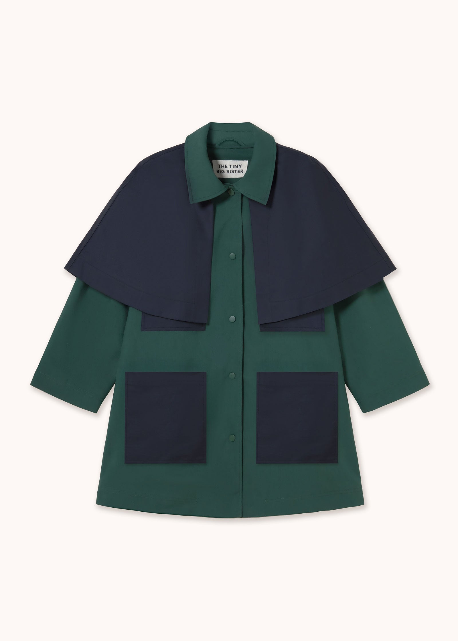 The Tiny Big Sister Bicolor Trench Coat
