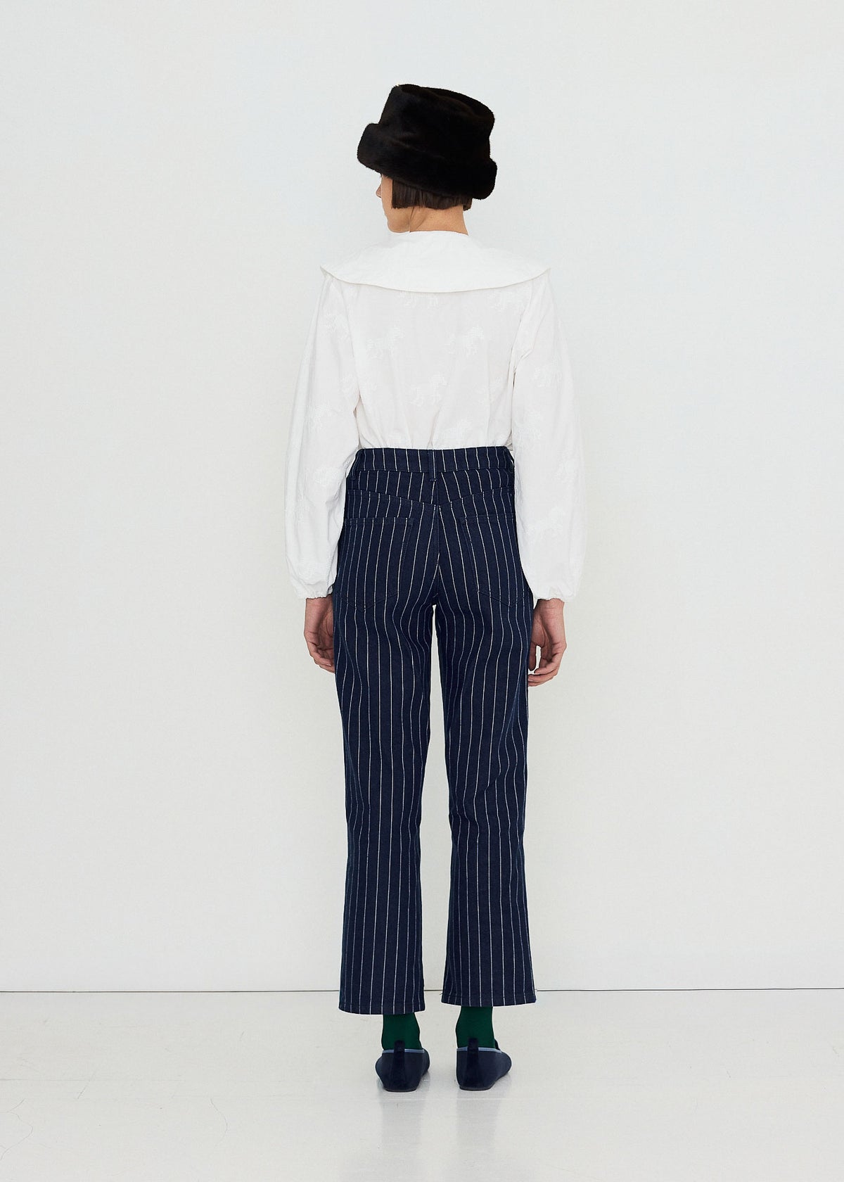 The Tiny Big Sister Horses Buttoned Blouse
