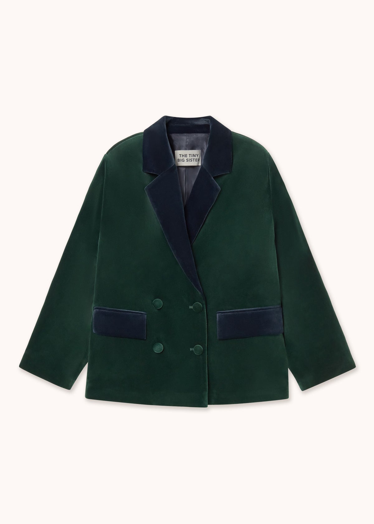The Tiny Big Sister Velvet Blazer