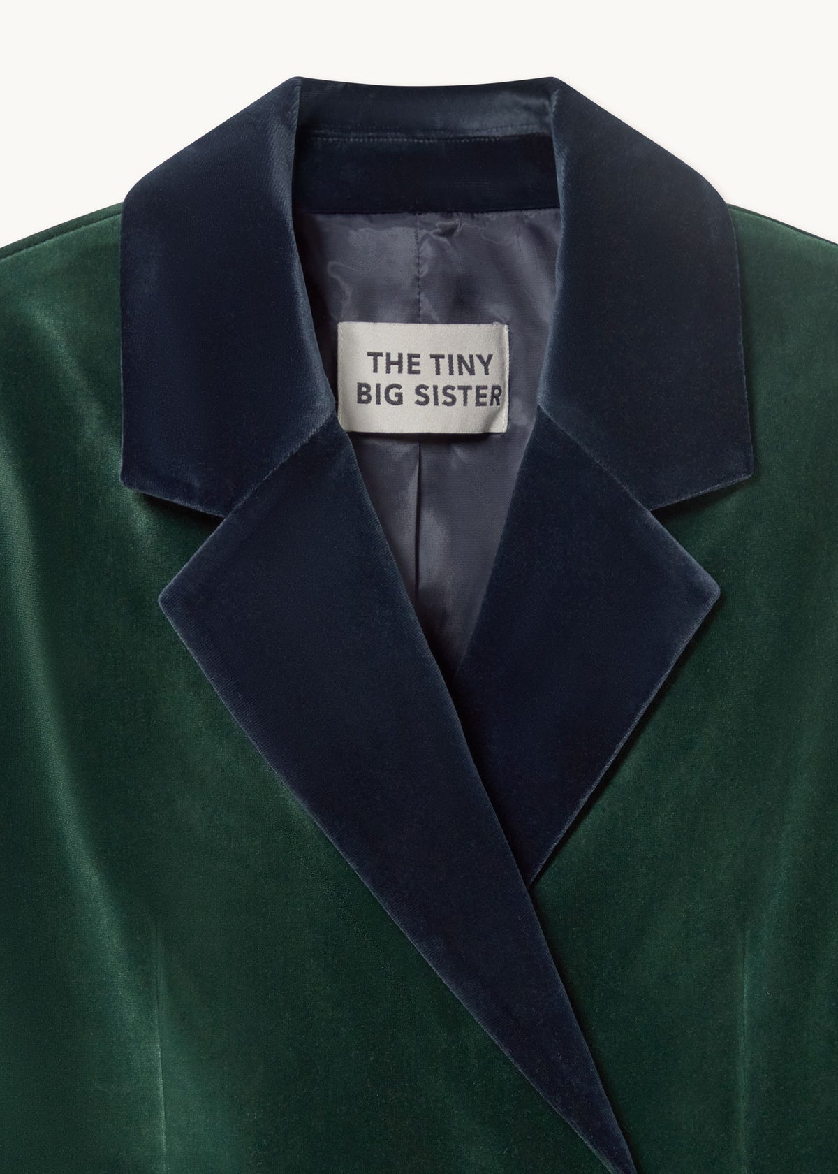 The Tiny Big Sister Velvet Blazer
