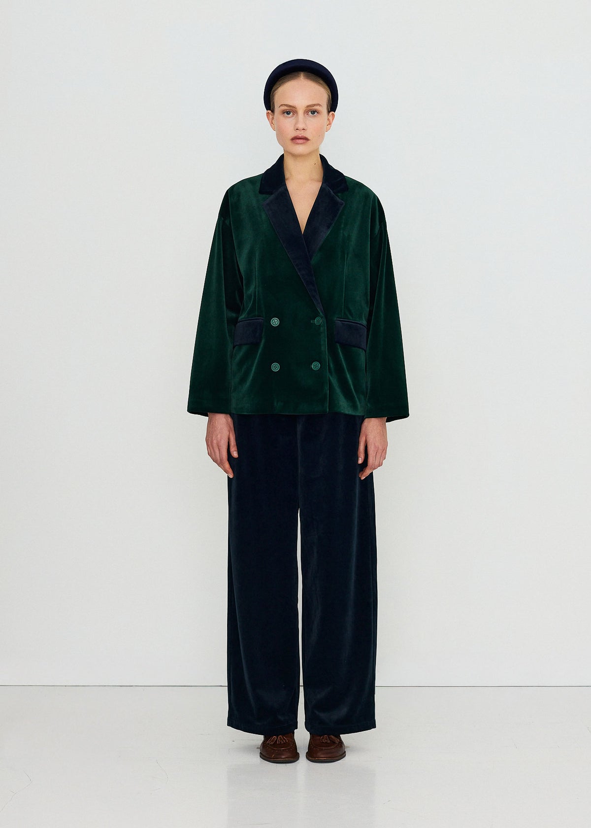 The Tiny Big Sister Velvet Blazer
