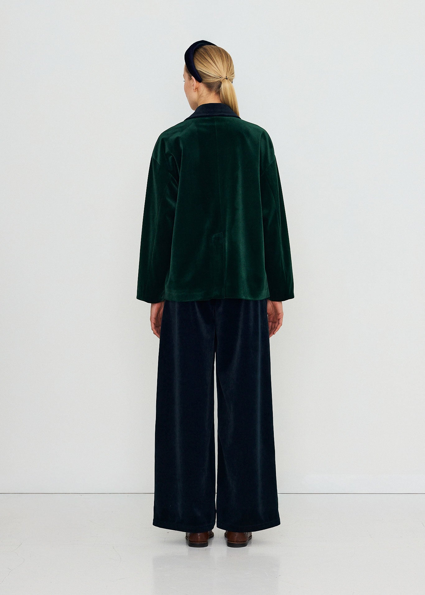The Tiny Big Sister Velvet Blazer