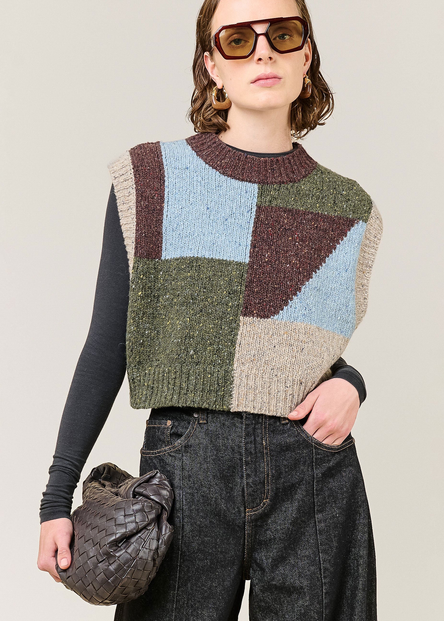 VI.VE.RE Wren Colour Block Tank