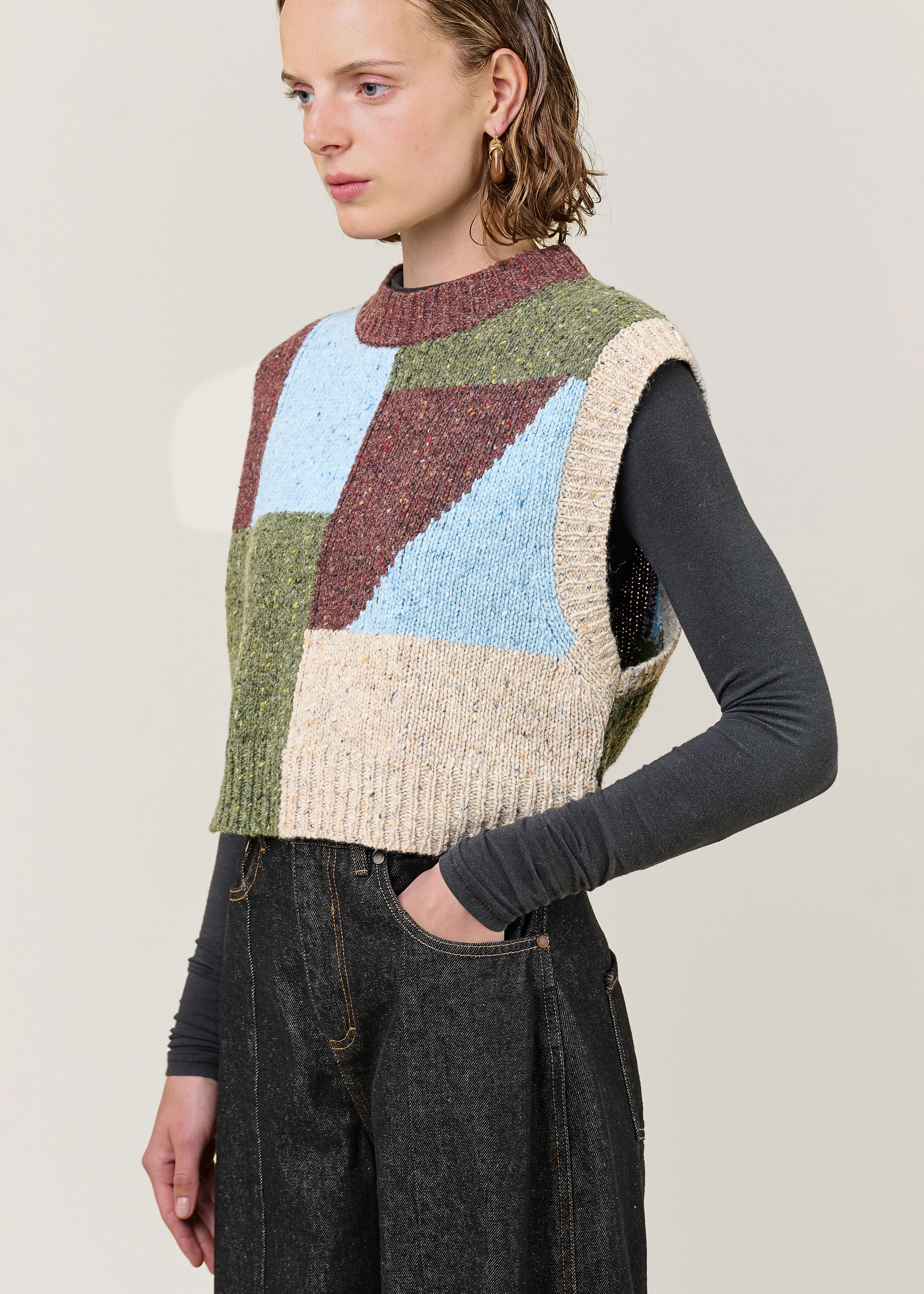 VI.VE.RE Wren Colour Block Tank