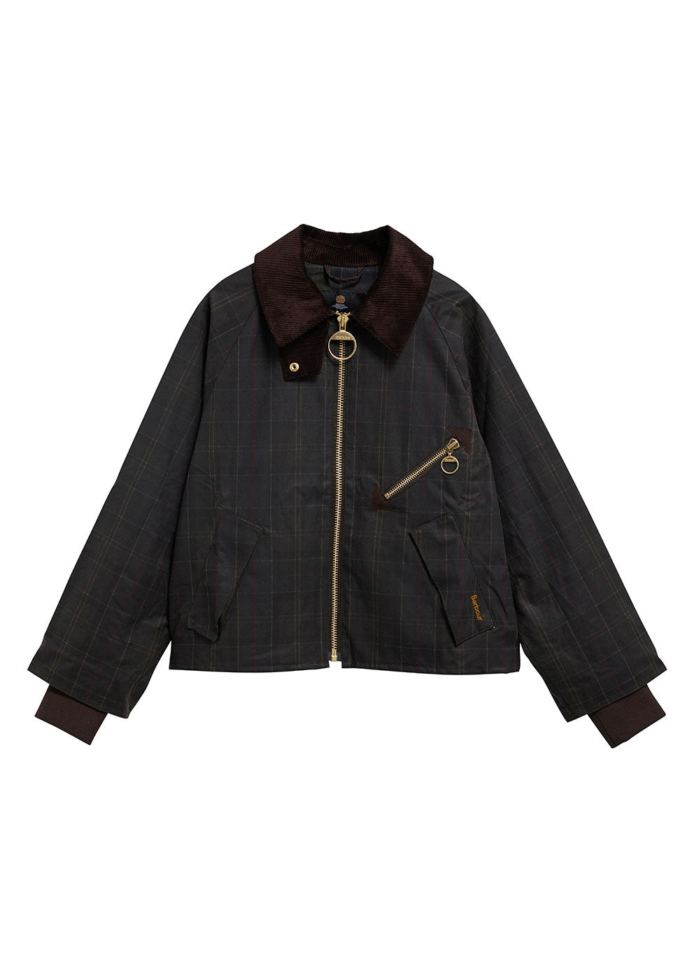 Barbour Arlene Checked Wax Jacket