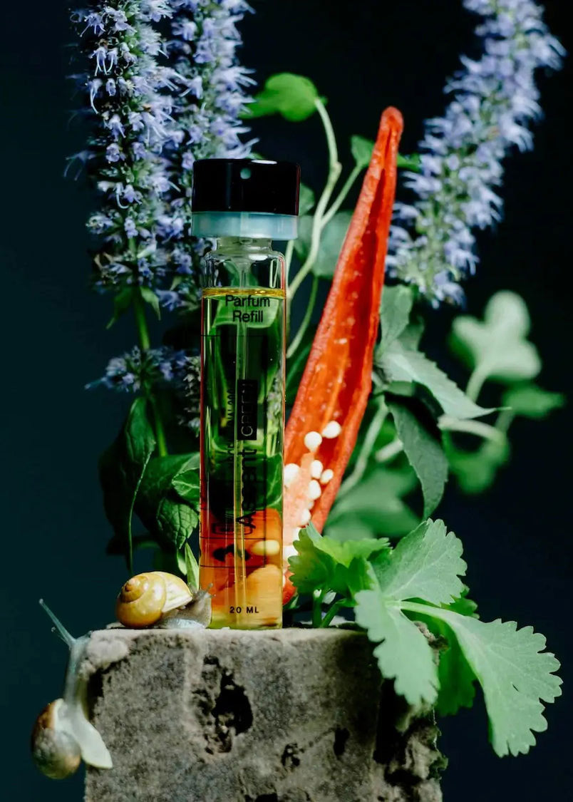 Ascent Green Parfum + Silver Case