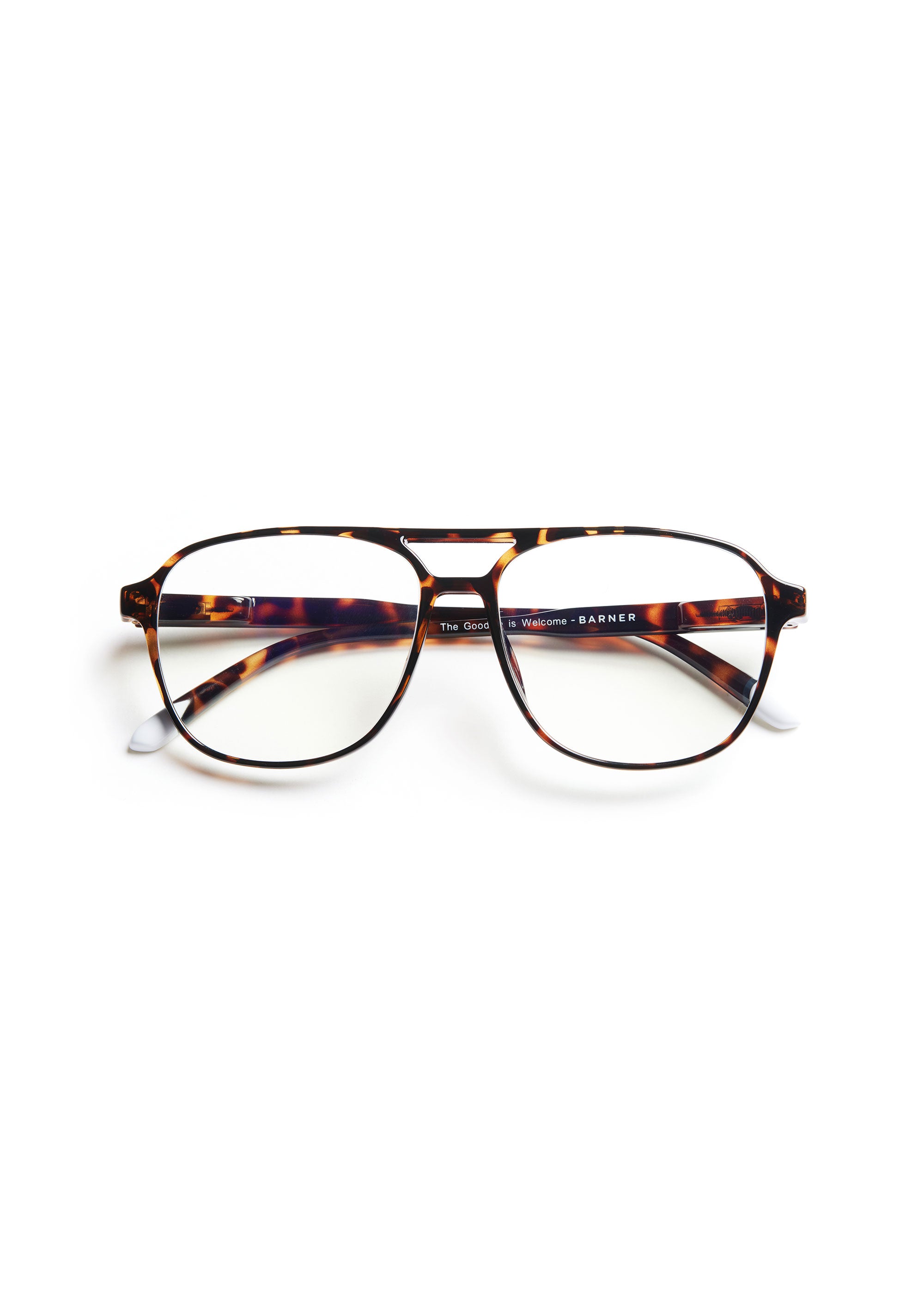 Barner Brad Glossy Blue Light Glasses - Tortoise