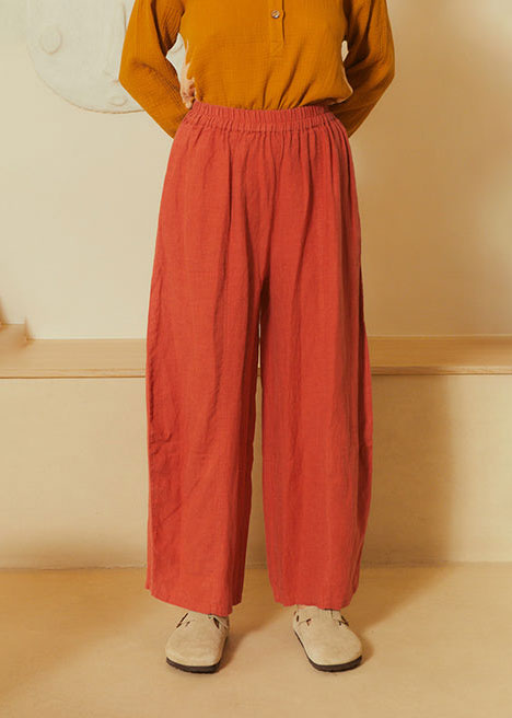 L.F.Markey Basic Linen Trousers - Paprika