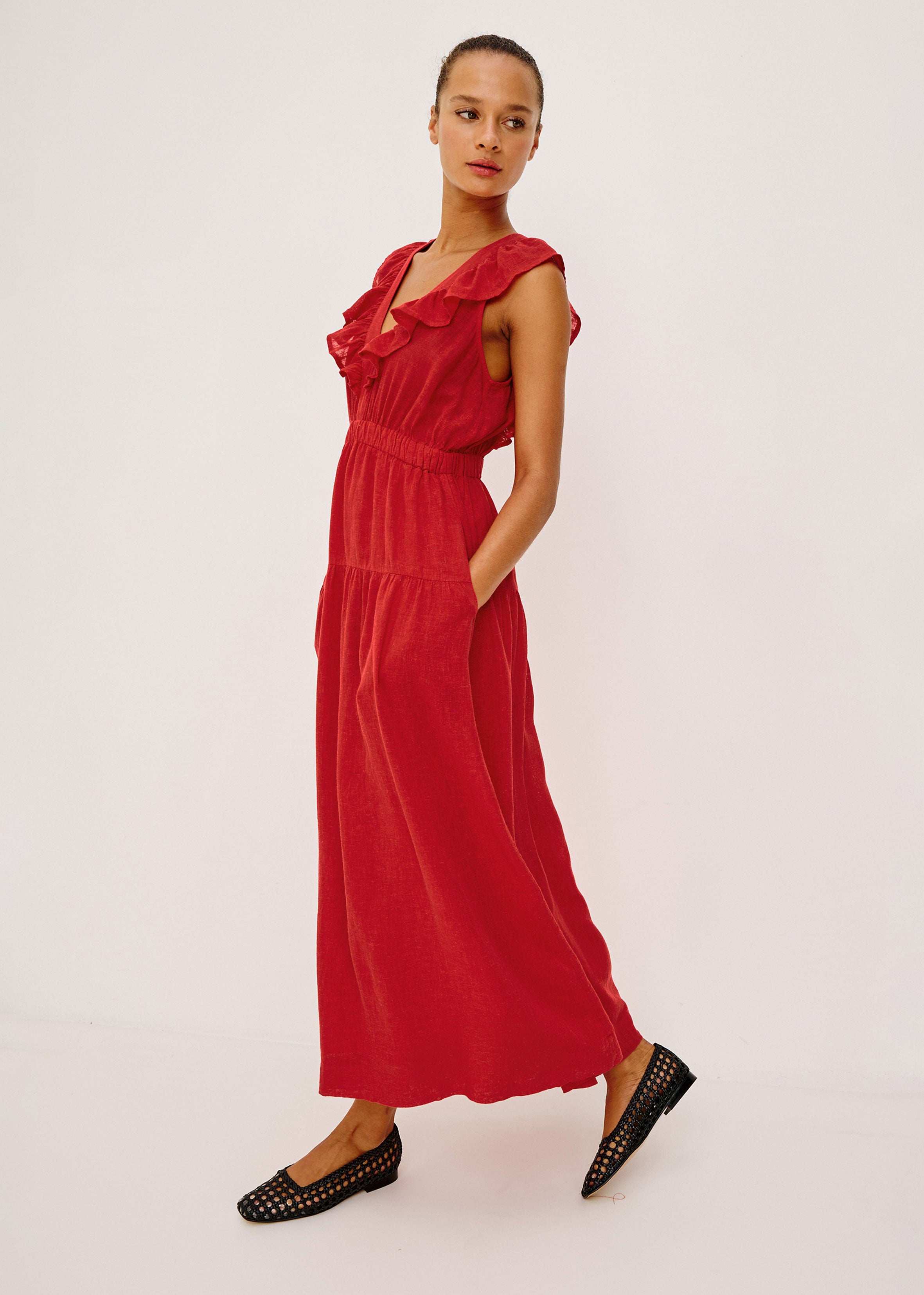 Rails Beaux Dress - Tomato